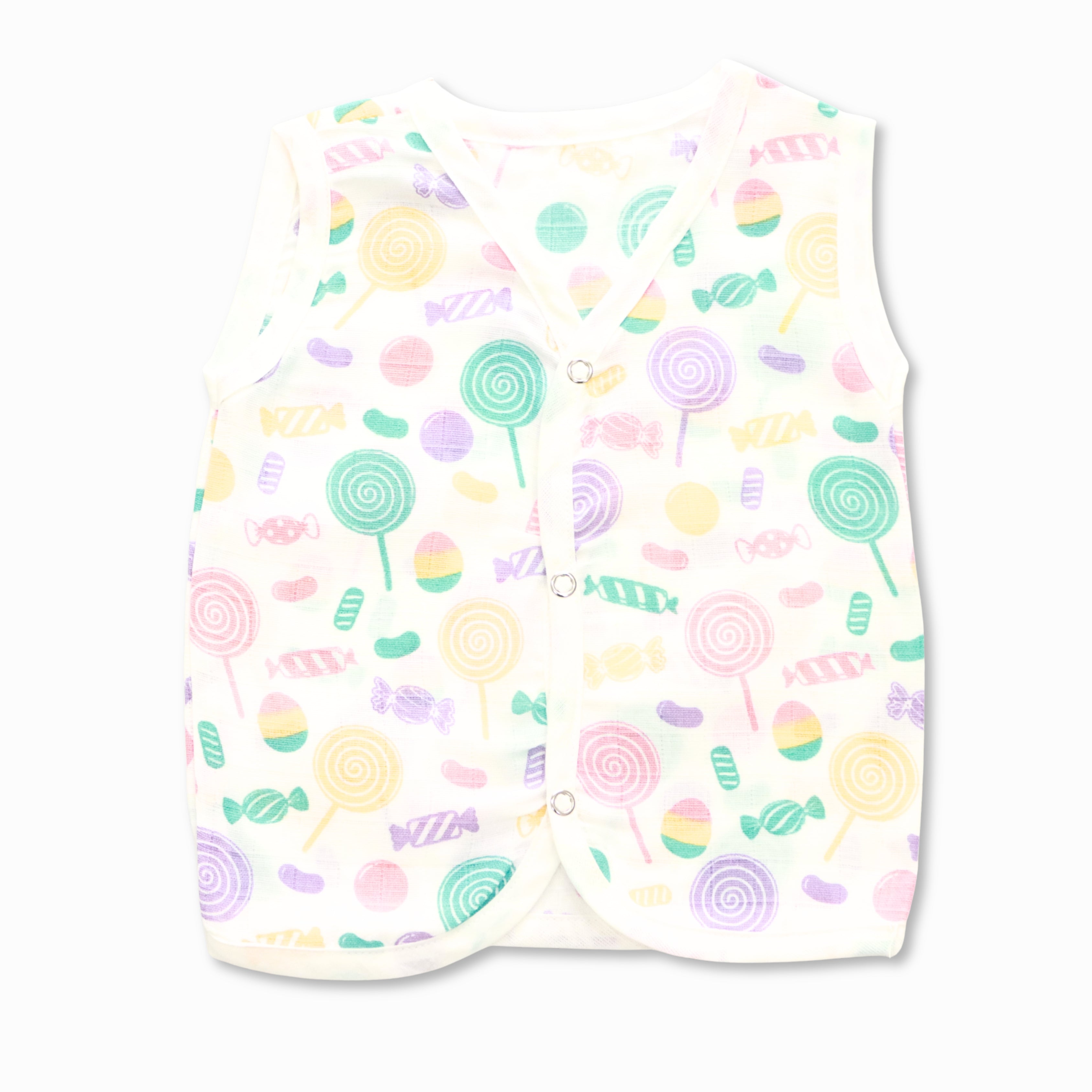 Muslin Button Type Jablas | Muslin Front Button Top For Babies