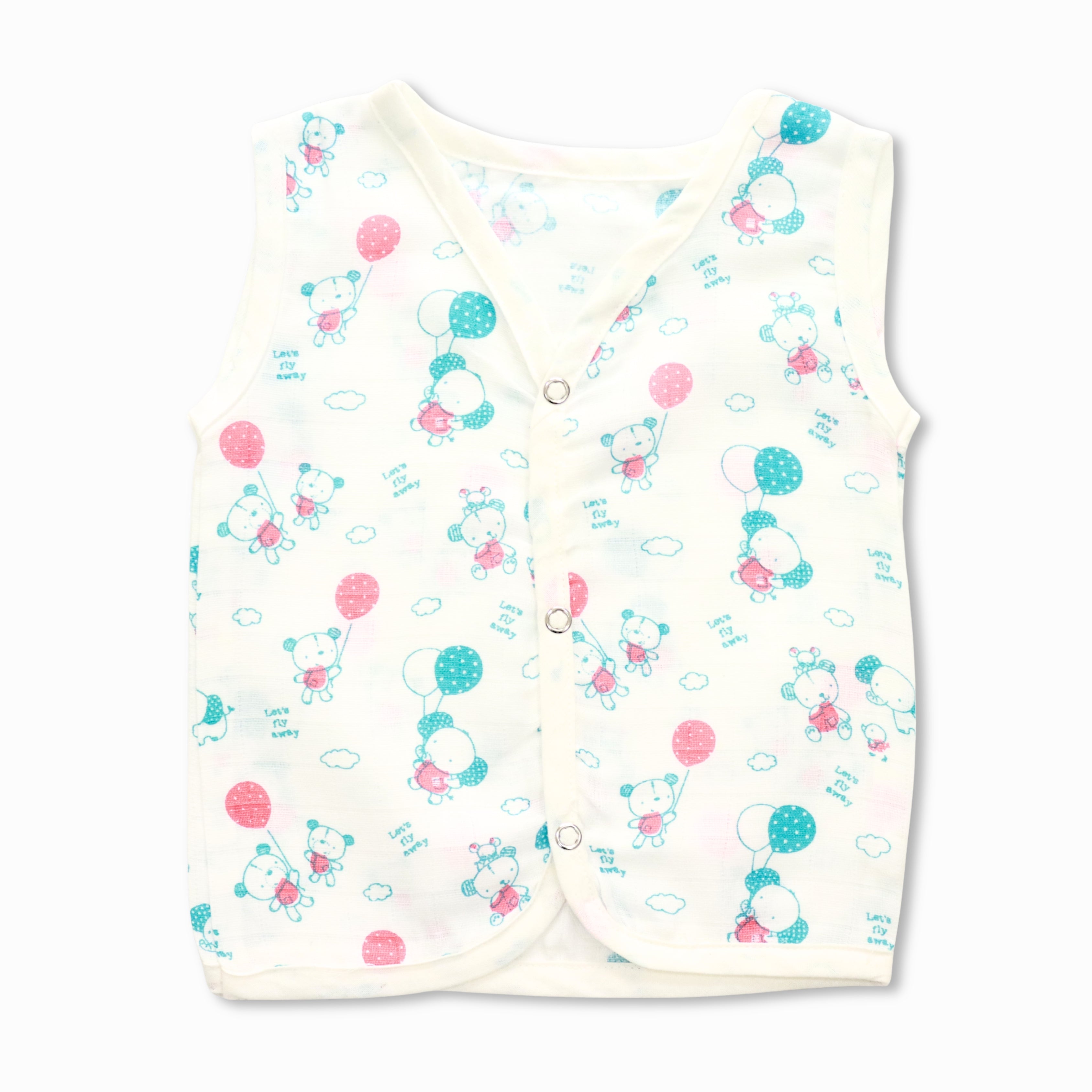 Muslin Button Type Jablas | Muslin Front Button Top For Babies