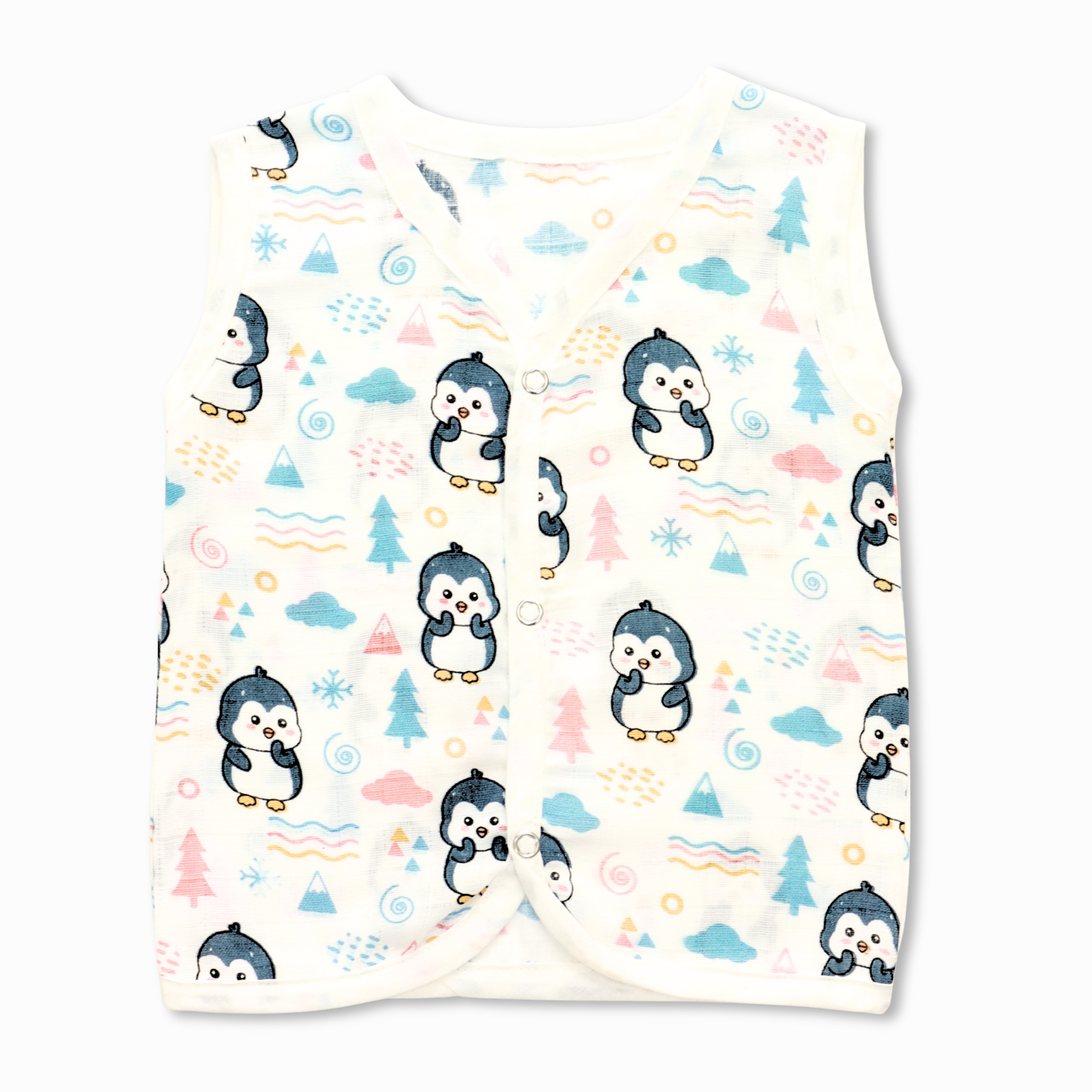 Muslin Button Type Jablas | Muslin Front Button Top For Babies