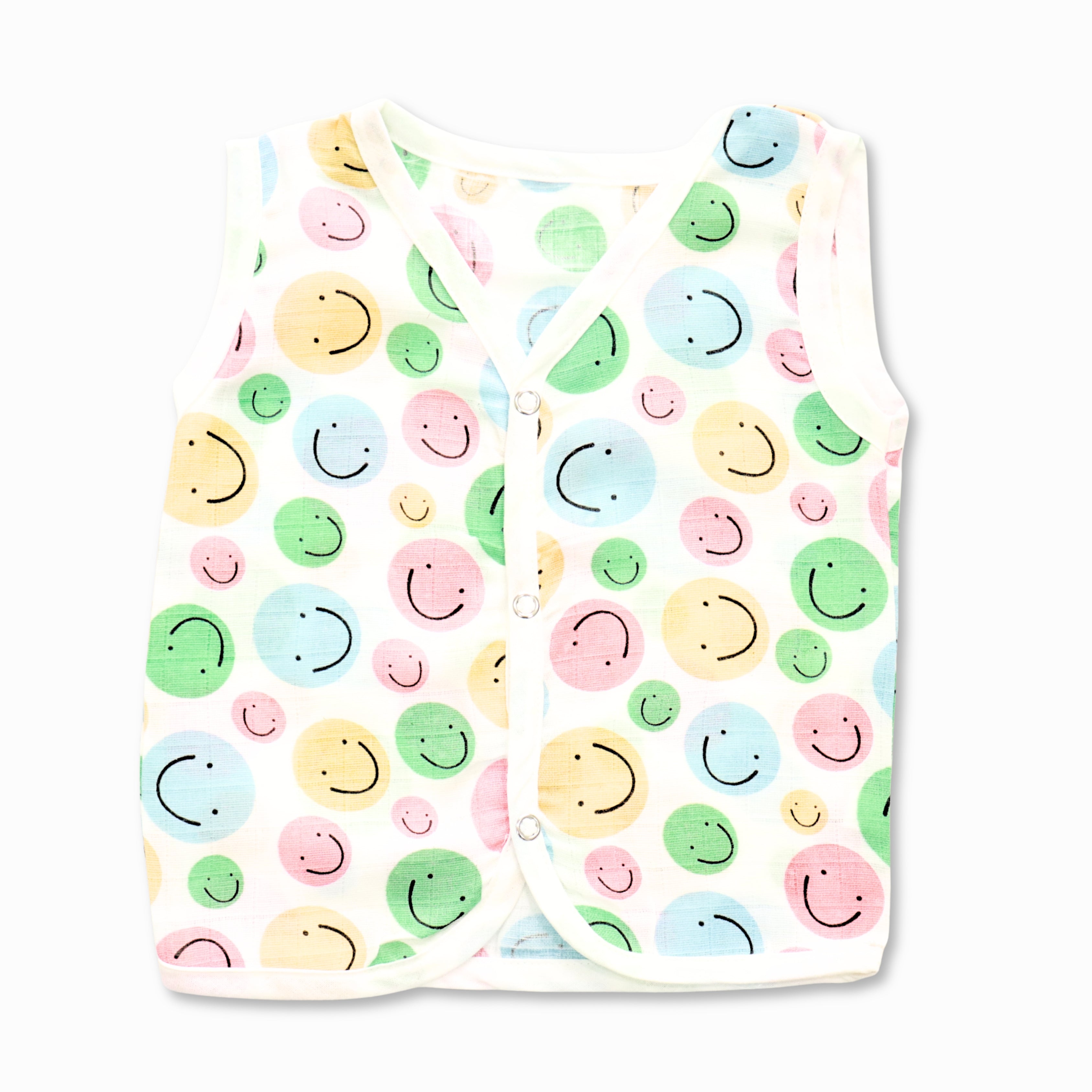 Muslin Button Type Jablas | Muslin Front Button Top For Babies