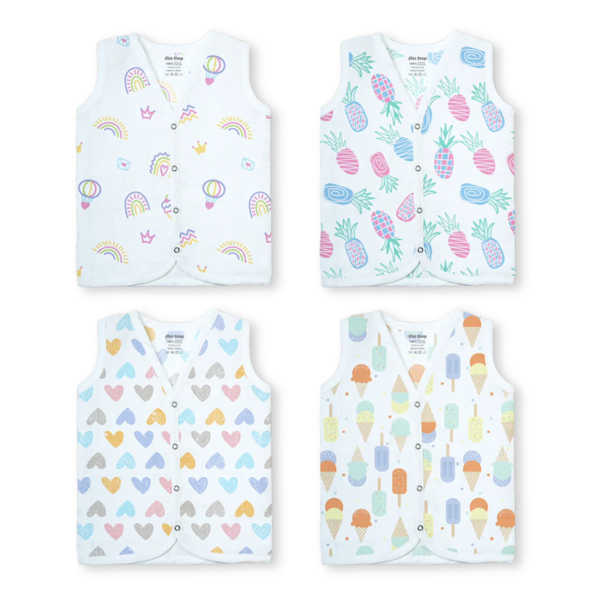 Muslin Button Jablas – babee D