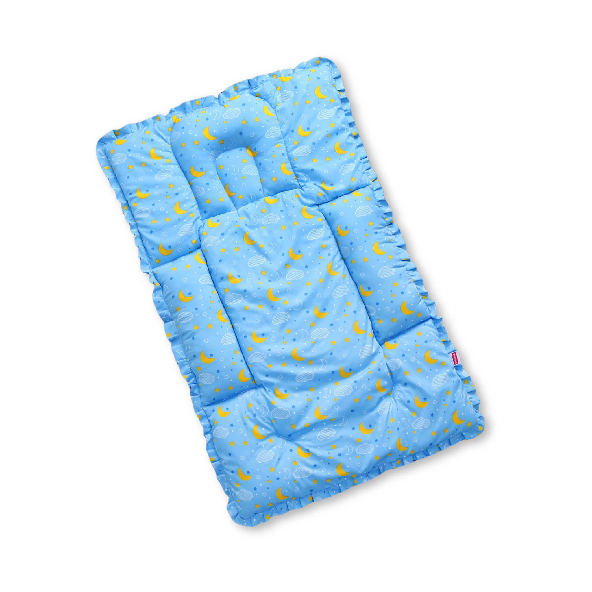 Flat Bed with Fix Pillow & Bolster