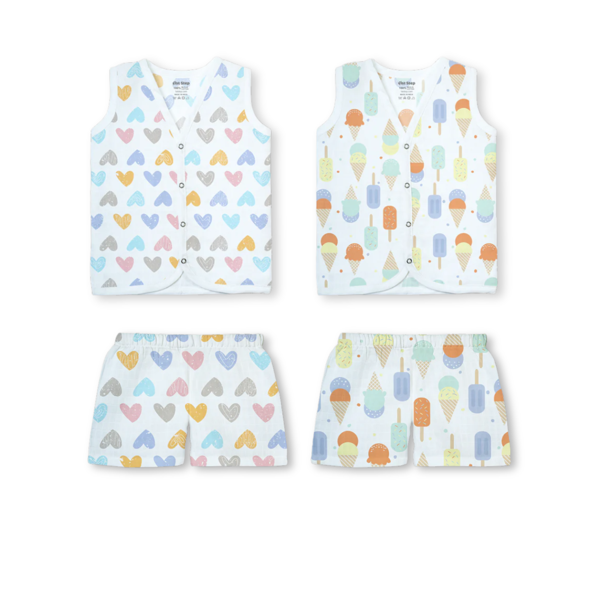 Muslin Sleeveless Set