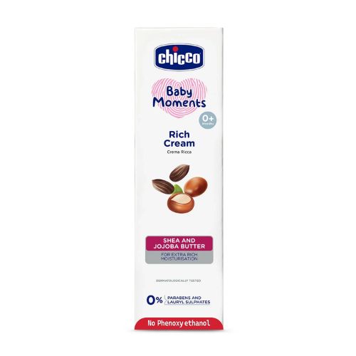 Chicco Rich Cream 100ml | Deep Moisturising Cream for Dry & Sensitive Baby Skin