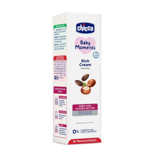 Chicco Rich Cream 100ml | Deep Moisturising Cream for Dry & Sensitive Baby Skin