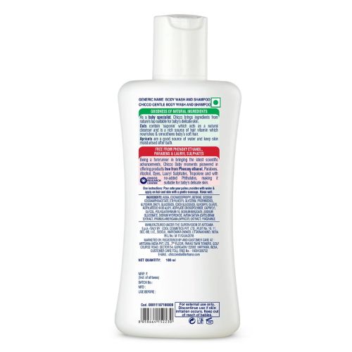 Chicco Baby Body Wash & Shampoo with Oats Extract & Apricot | Mild, Tear-Free 2-in-1 Cleanser