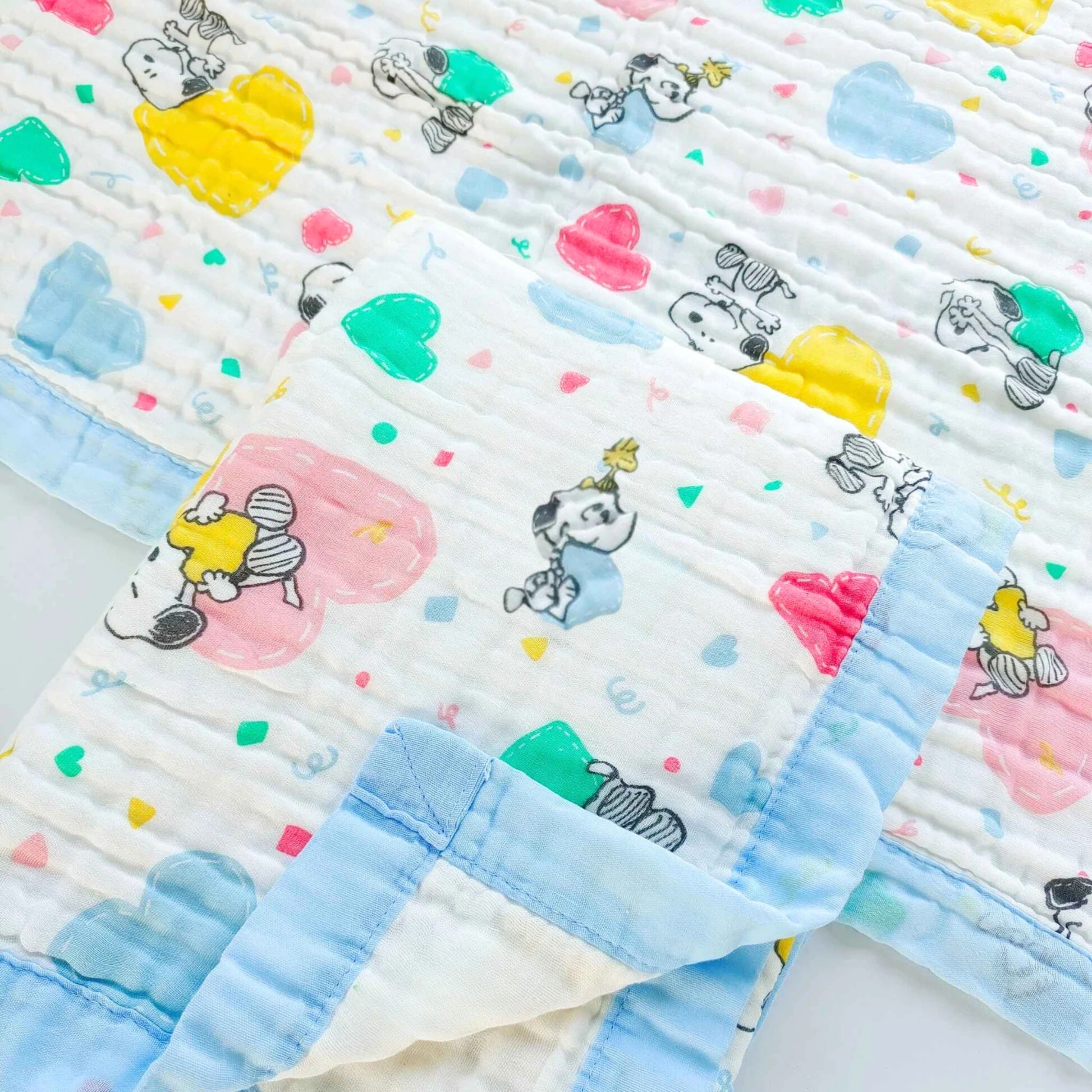 Organic 100% Cotton 6 layer Baby Muslin Blanket Cloth | Ultra-Soft & Breathable | 110×110 cm | Newborn–12 Months babee D