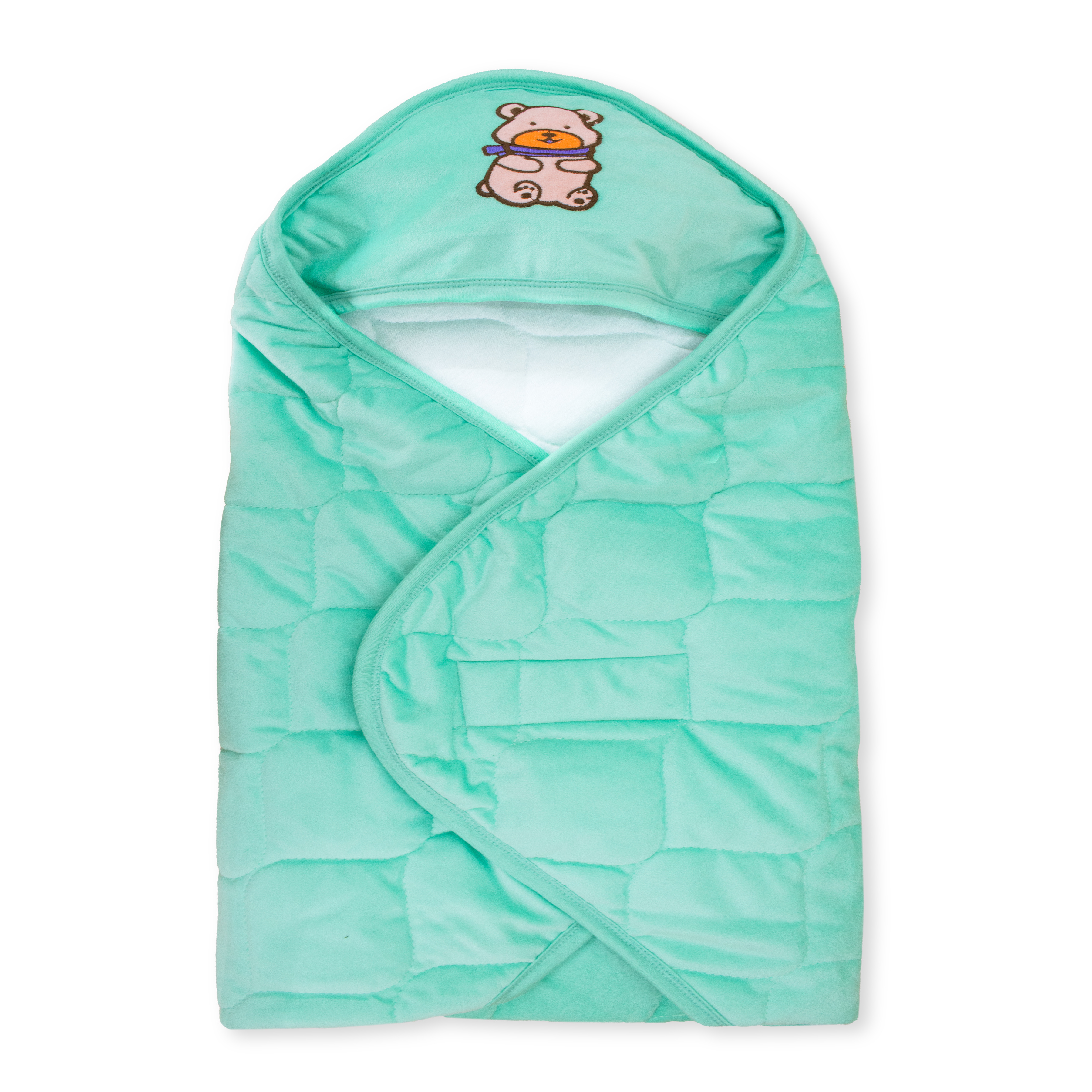 Newborn Baby Wrapper Blanket with Hood | Soft Padded Cotton Swaddle Wrap | Warm, Breathable & Comfortable Baby Wrap (0–6 Months)