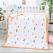 Organic 100% Cotton 6 layer Baby Muslin Blanket Cloth | Ultra-Soft & Breathable | 110×110 cm | Newborn–12 Months babee D