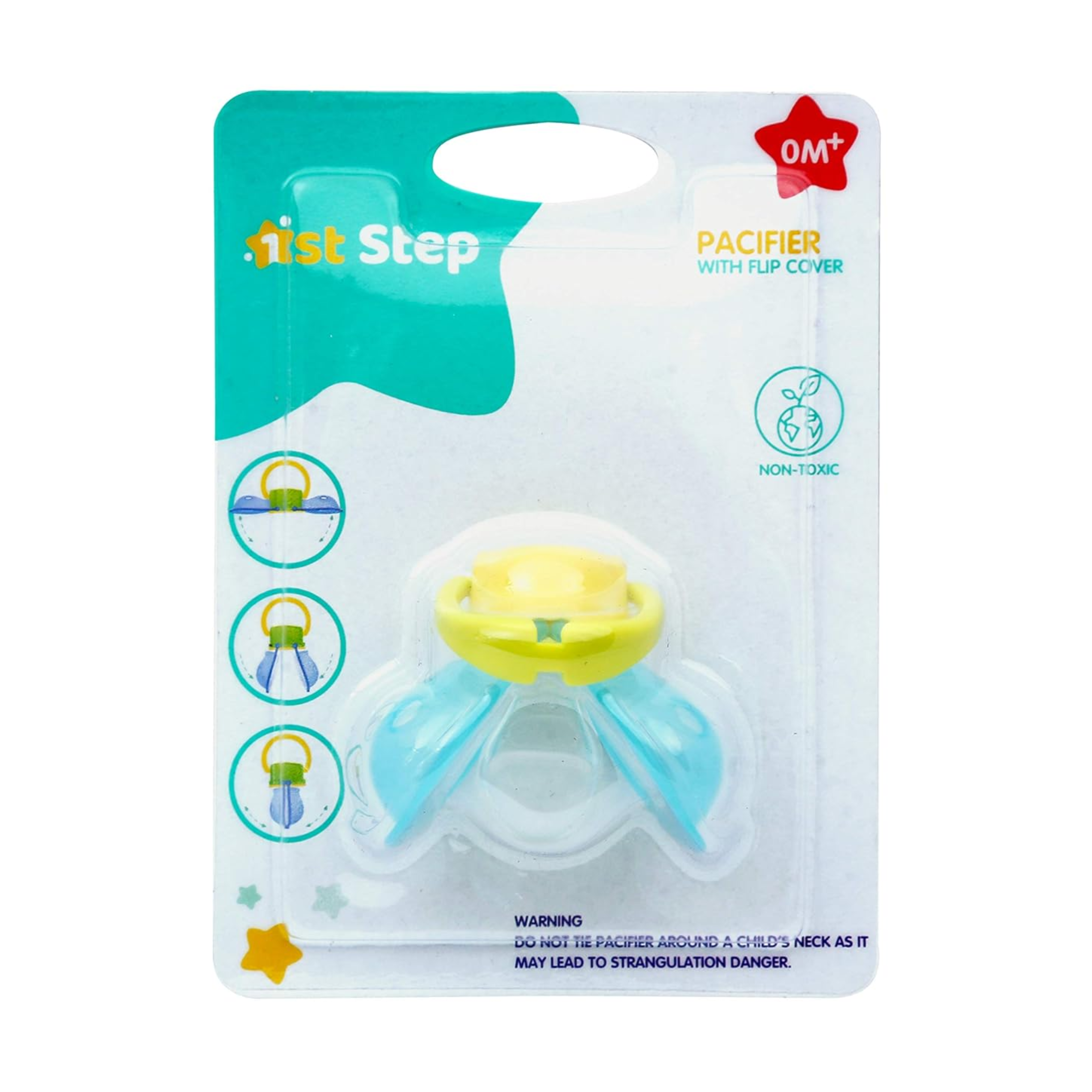 1st Step Soft Silicone Pacifier for Babies | BPA Free Orthodontic Baby Soother | Soft & Safe Nipple for Newborns and Infants