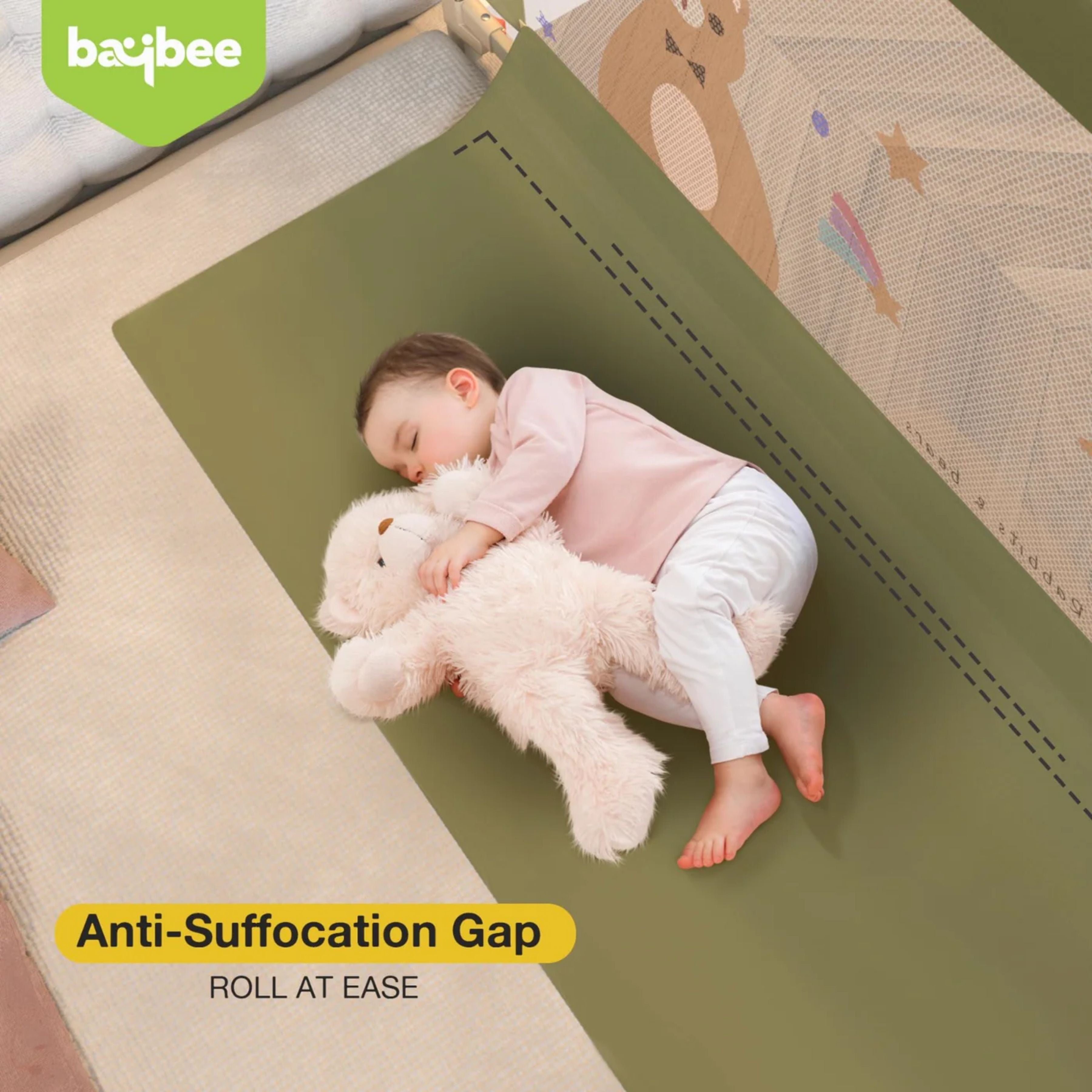 Baby Bed Rail Guard for Toddlers Safety (180 x 80 cm) – Foldable Bed Safety Guard with Breathable Mesh, Strong Frame & Easy Installation for Kids Protection