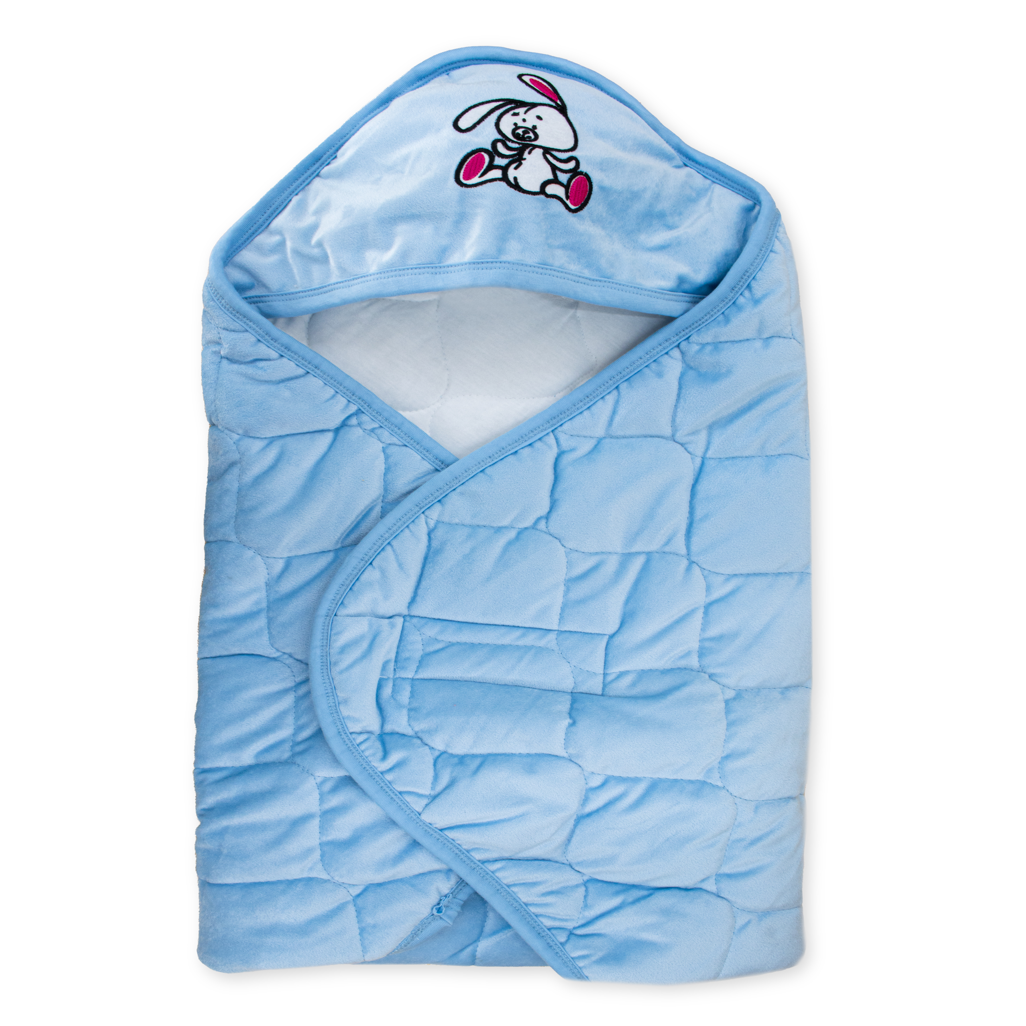 Newborn Baby Wrapper Blanket with Hood | Soft Padded Cotton Swaddle Wrap | Warm, Breathable & Comfortable Baby Wrap (0–6 Months)