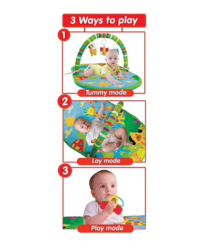 Giggles Funskool 3 in 1 Activity Play gym Deluxe Playgym - 2m+