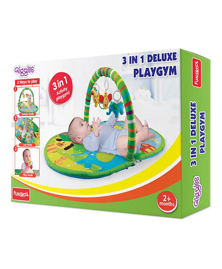 Giggles Funskool 3 in 1 Activity Play gym Deluxe Playgym - 2m+