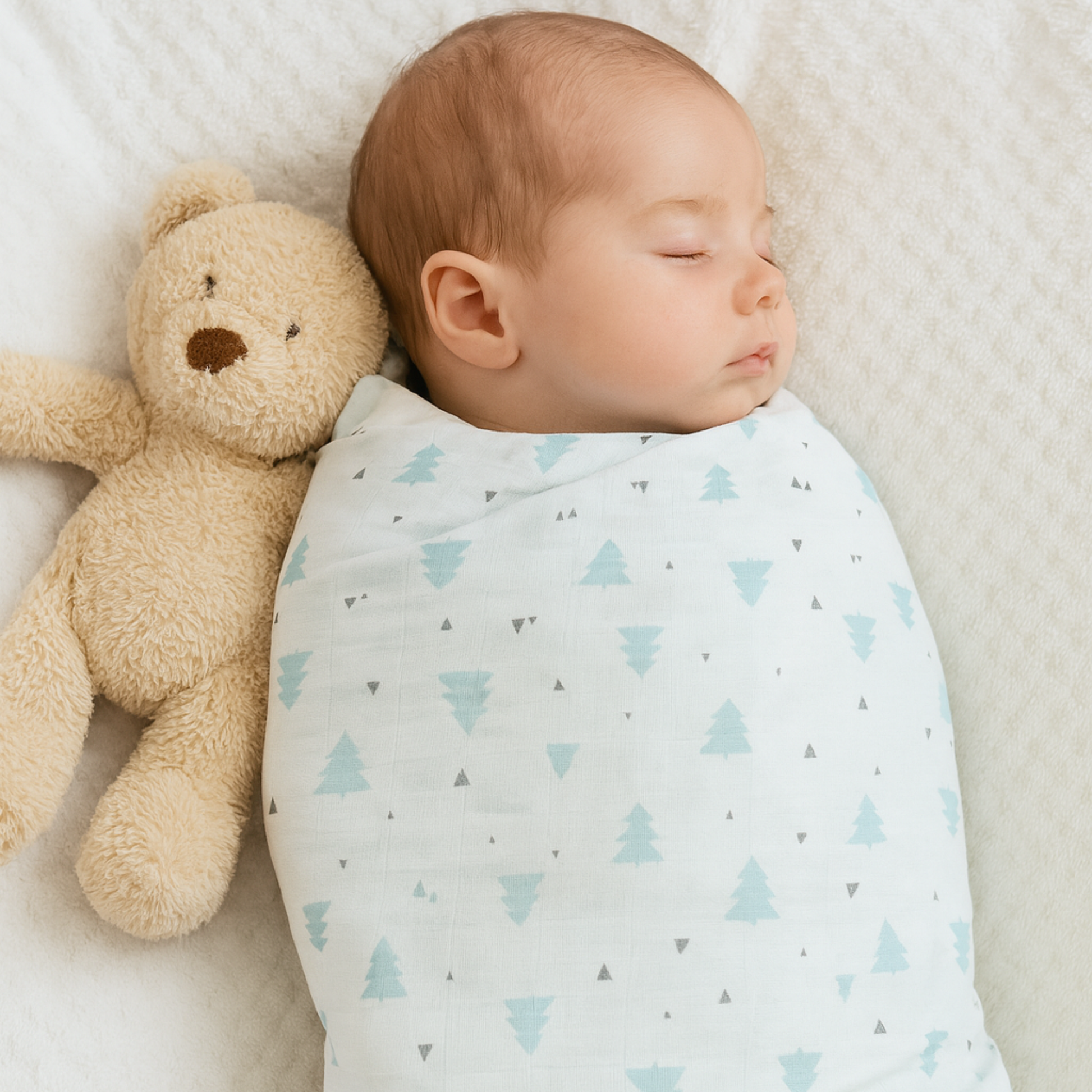 Organic 100% Cotton Baby Muslin Swaddle Cloth | Ultra-Soft & Breathable | 110×110 cm | Newborn–12 Months | Pack of 1 (Copy) (Copy) babee D