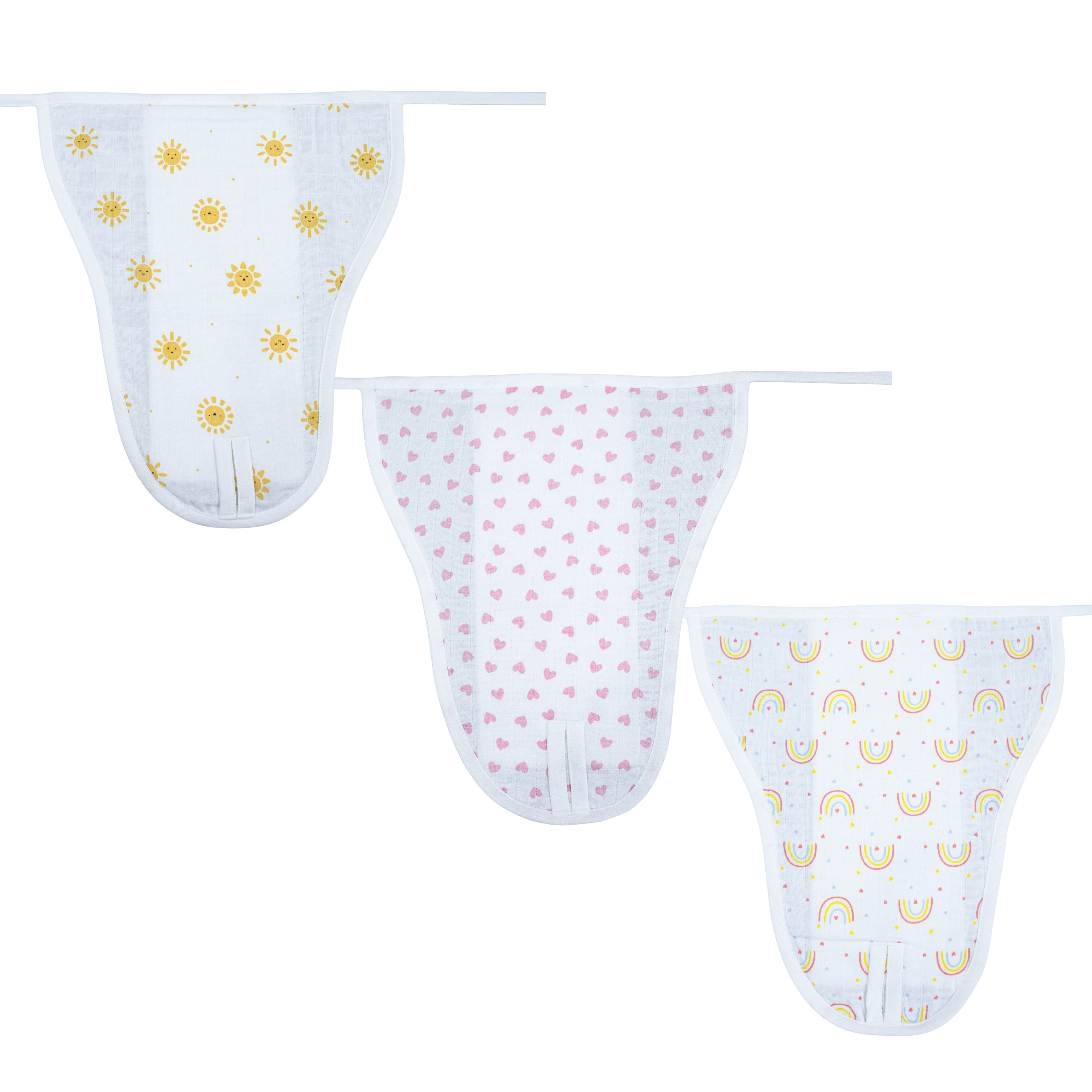 Muslin 5 layer Padded Nappy Set for Baby | 100% Cotton Soft & Reusable Langot | 5 Layer Washable Cloth Diapers for Newborns & Infants (Pack of 3)