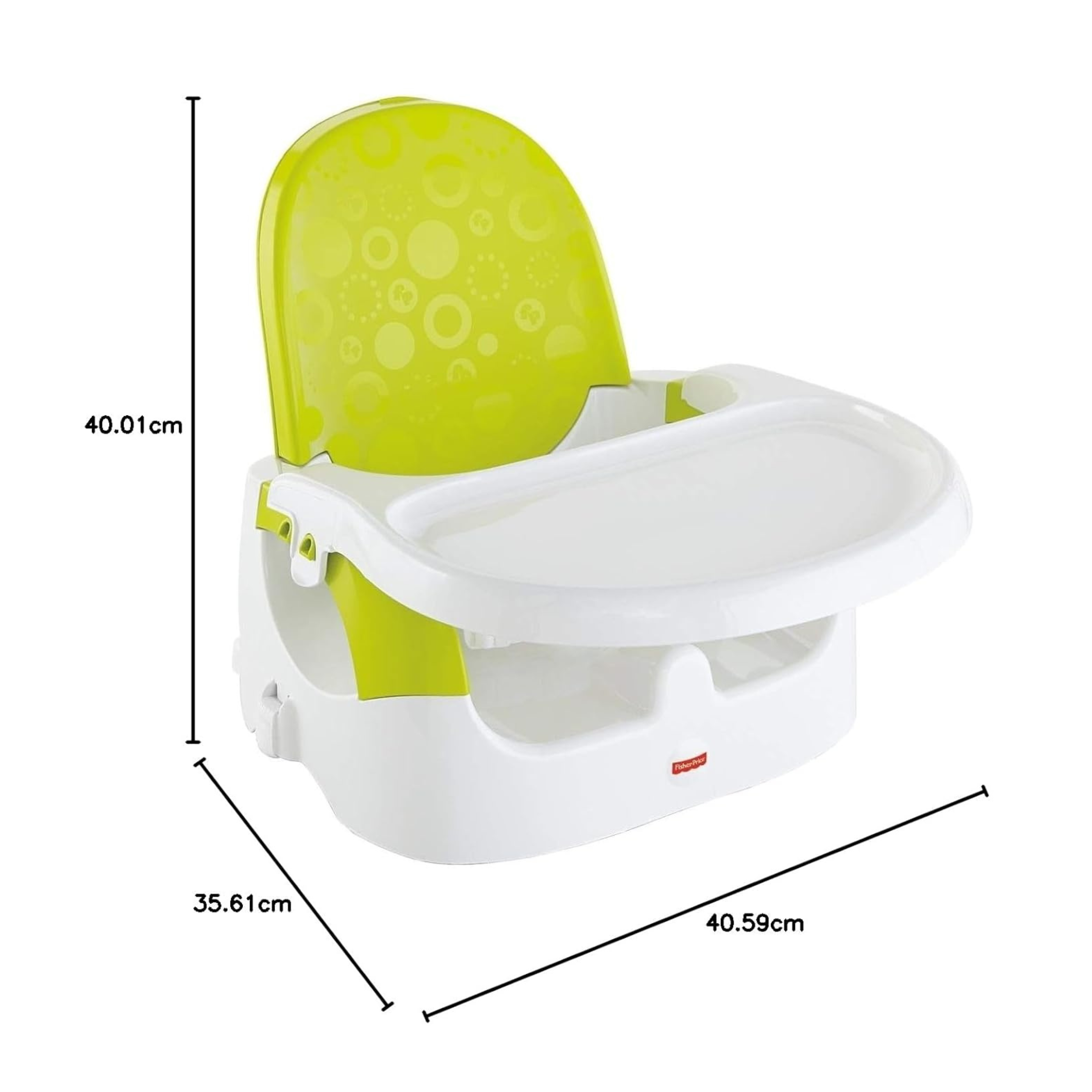 Fisher-Price Quick Clean N' Go Booster - Basic, Multi Color, 1 Count (Pack of 1) (BCD26)