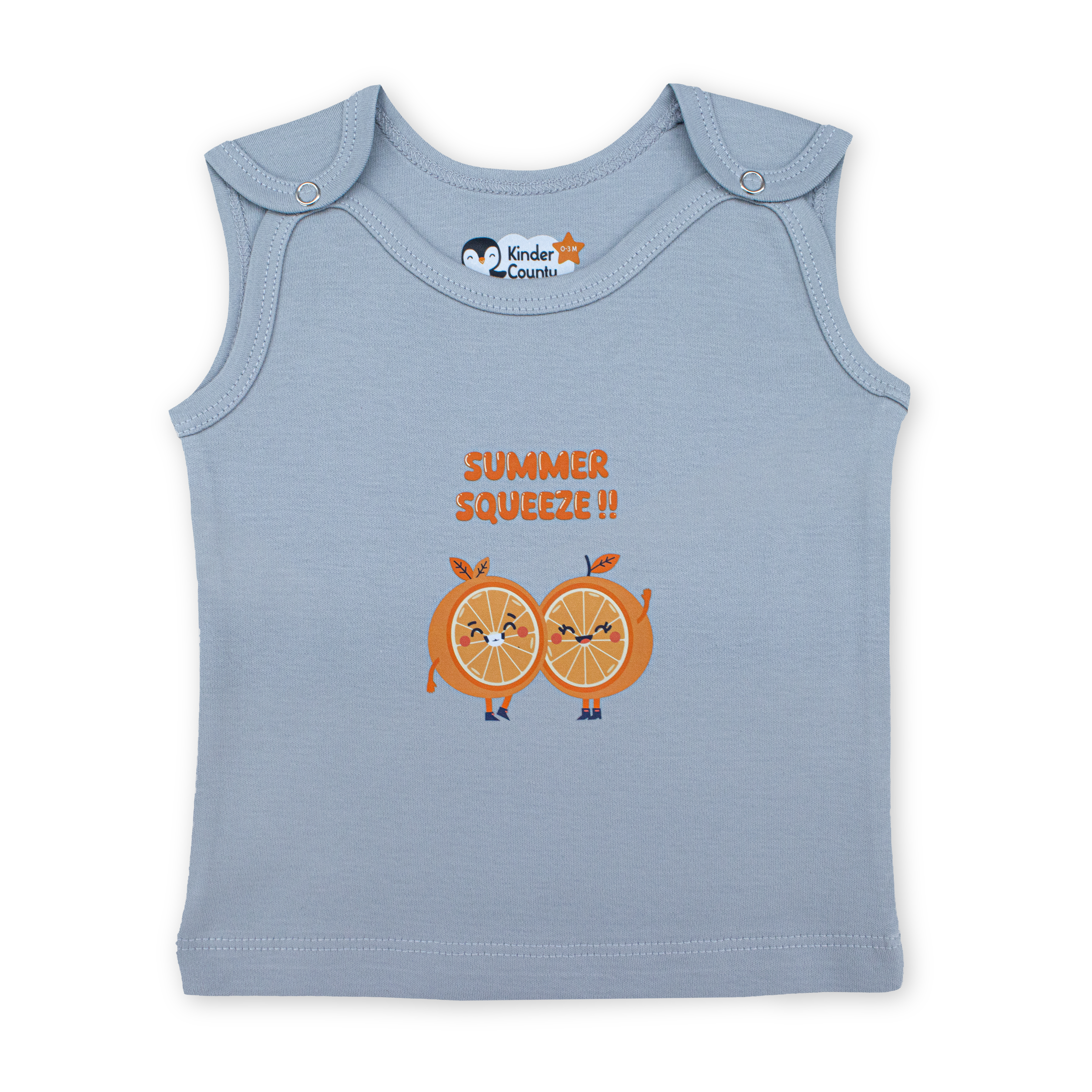 Shoulder Button Jablas for Baby | 100% Organic Cotton Top for Newborns & Infants | Soft & Breathable Baby Wear