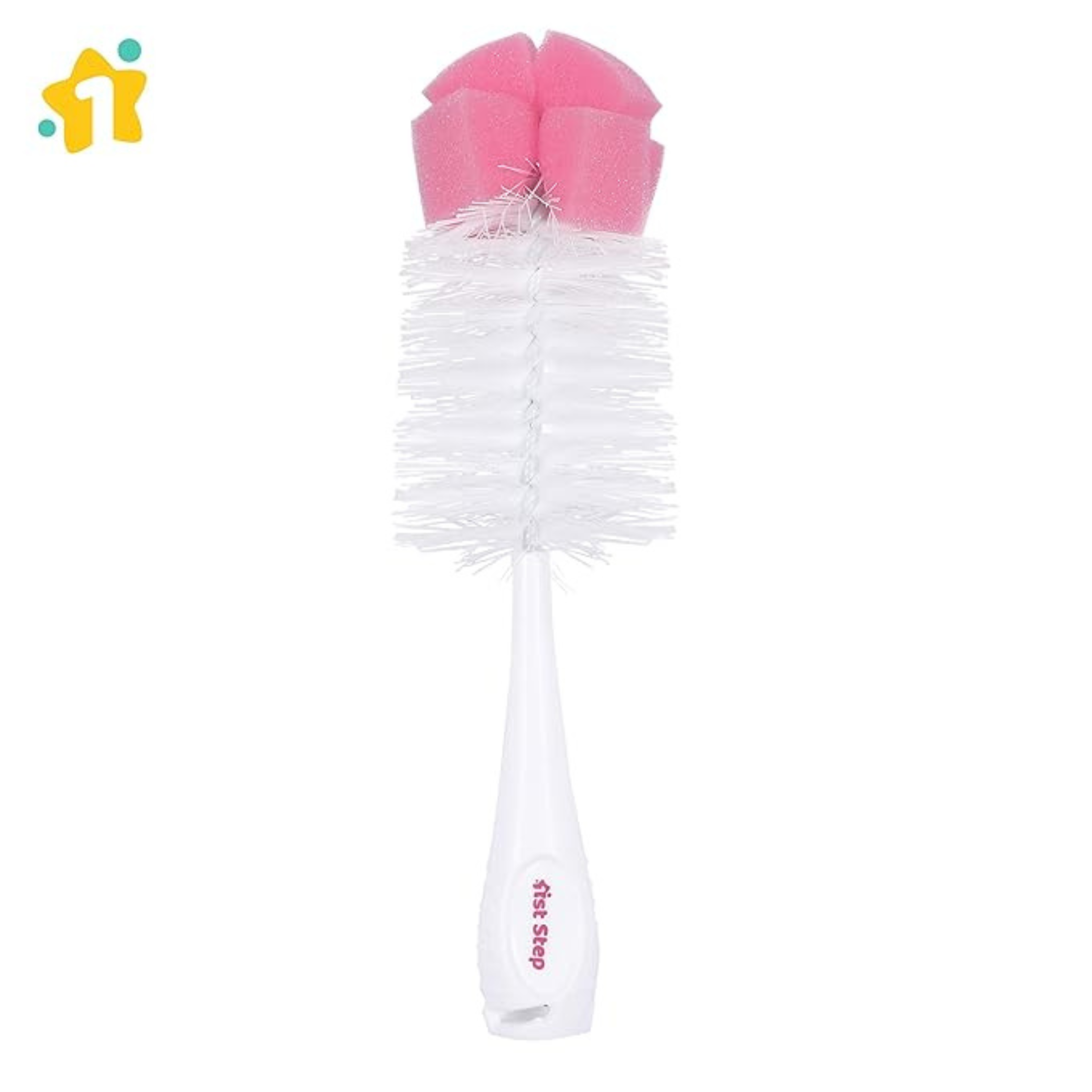1st Step BPA Free 2 in 1 Bottle & Nipple Cleaning Brush with Suction Base | Nylon Bristles Baby Feeding Bottle Cleaner