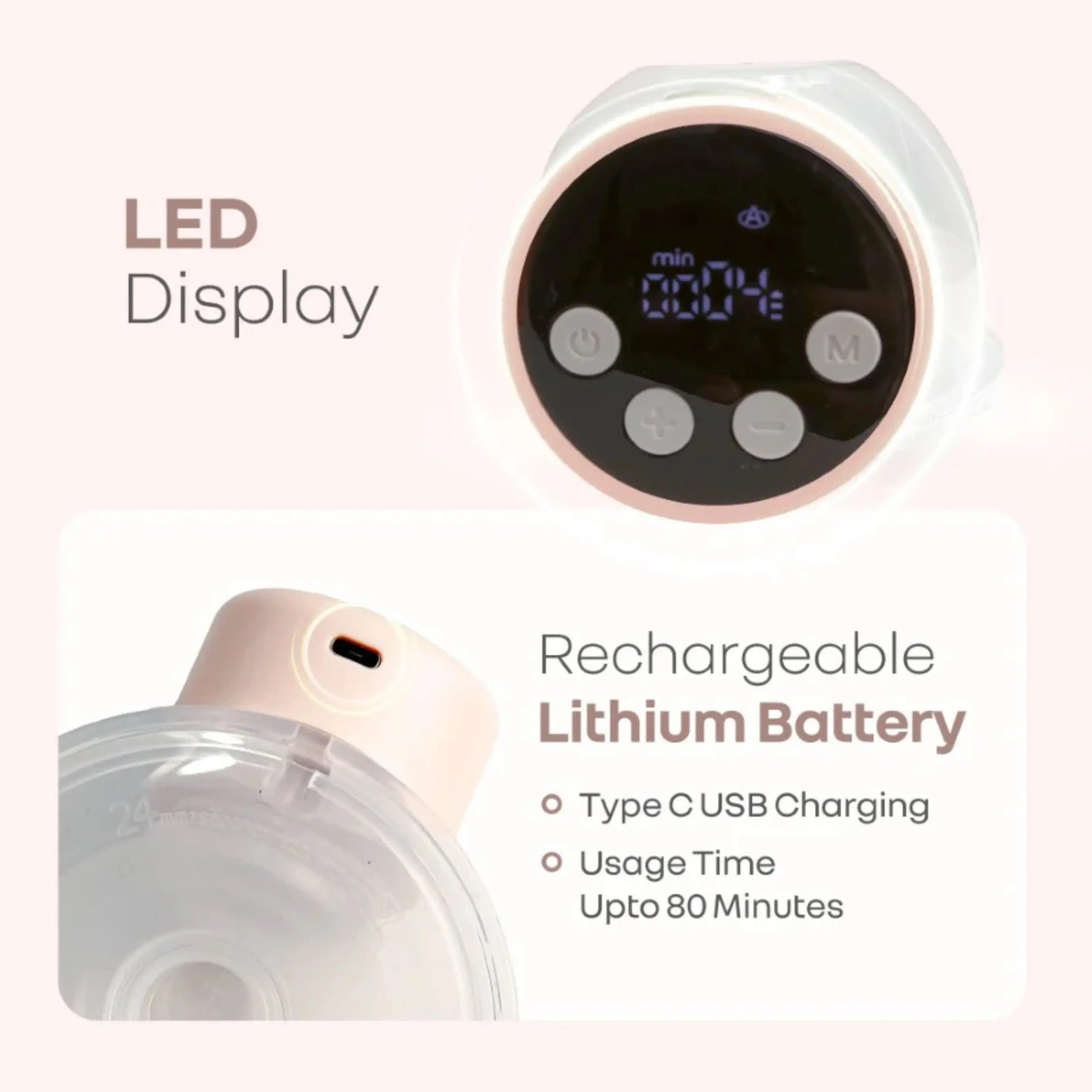 R for Rabbit Lactella Flexi electric Breast Pump single | 3 Modes & 12 Levels | 30 minutes Auto cut mode - Hands-Free & Rechargeable with 180ml Milk Container R for Rabbit