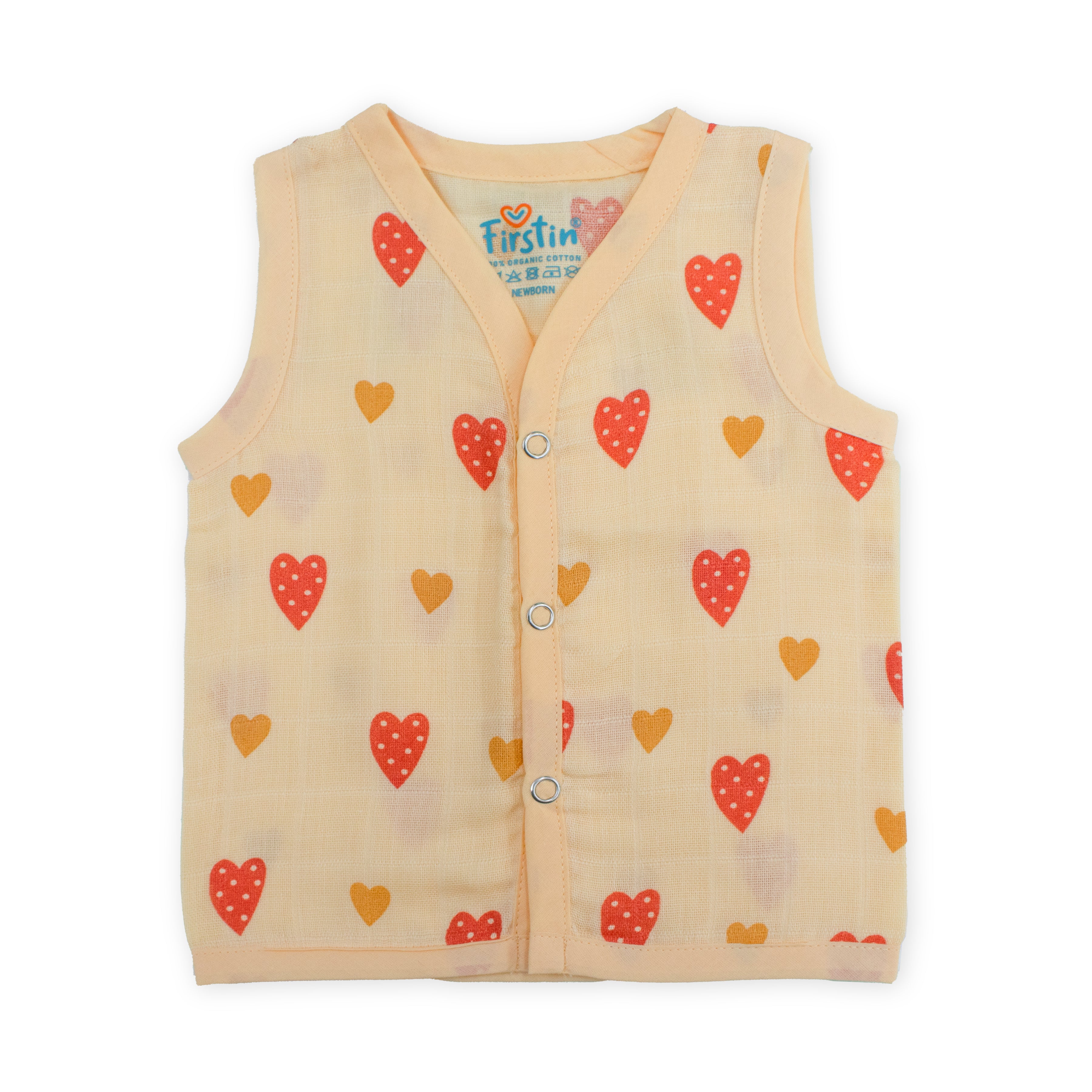 Muslin Button Type Jablas | Muslin Front Button Top For Babies