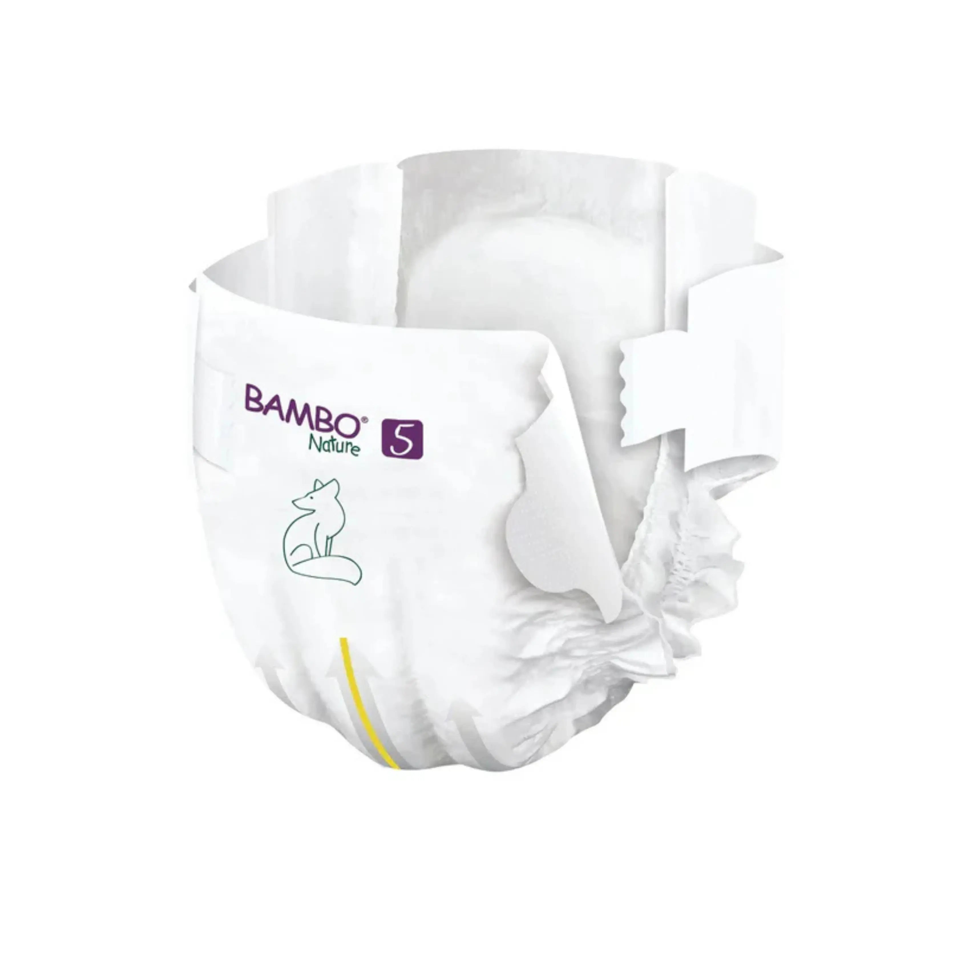 Bambo Nature Monthly Box - Skin Friendly Tape Style Diapers (size - 5) - Extra Large ( Pack Of 6 ) Giggles Funskool
