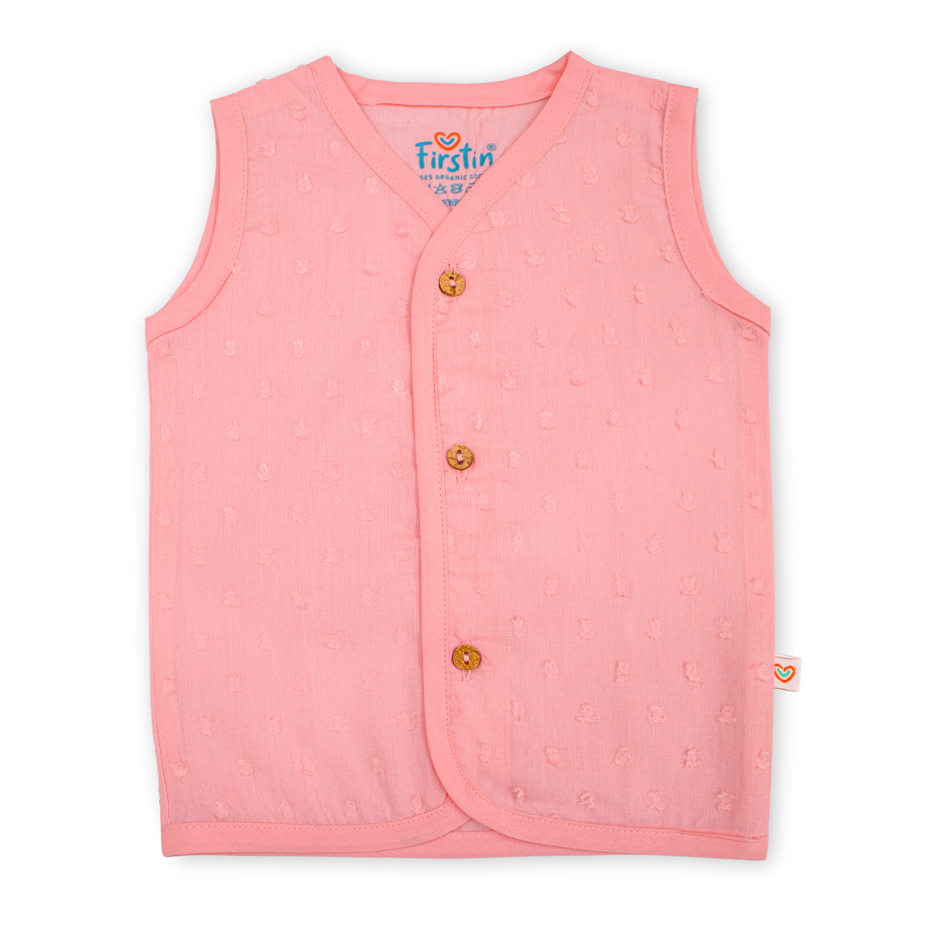 Muslin Button Type Jablas | Muslin Front Button Top For Babies