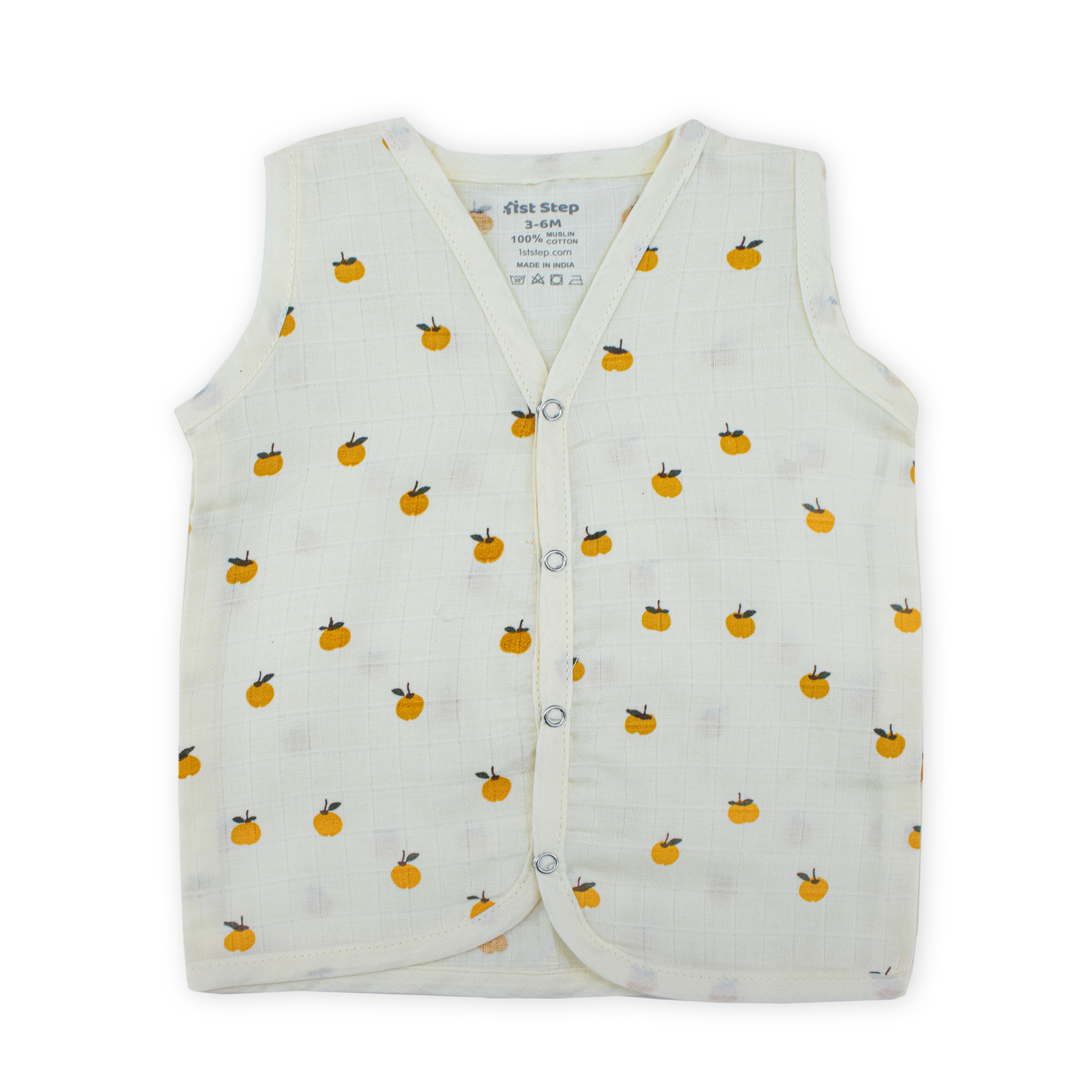 Muslin Button Type Jablas | Muslin Front Button Top For Babies