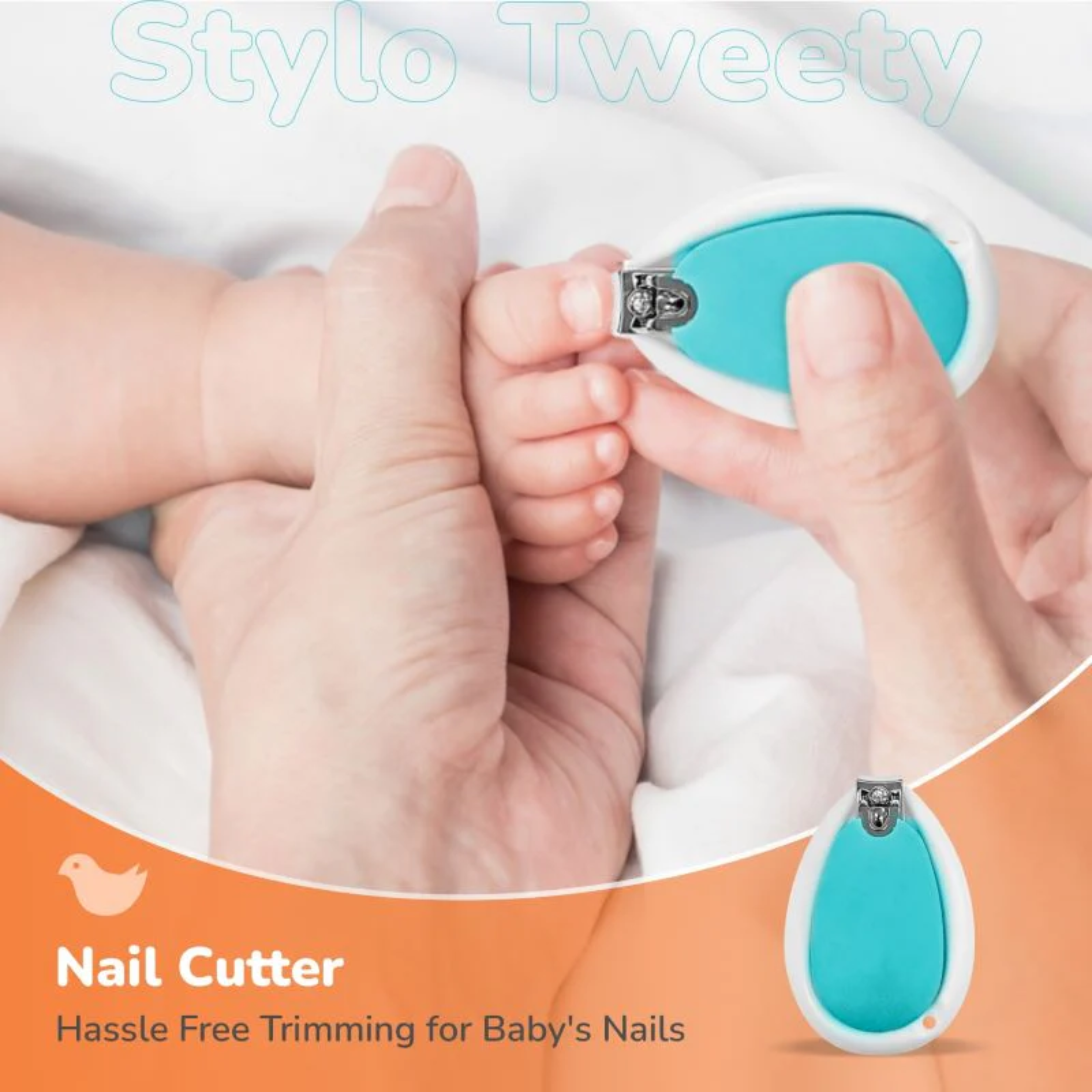 Newborn Baby Grooming Kit – Infant Care Set with Nail Cutter, Nail Filer, Scissor & Tweezer | Safe & Gentle Baby Hygiene Essentials
