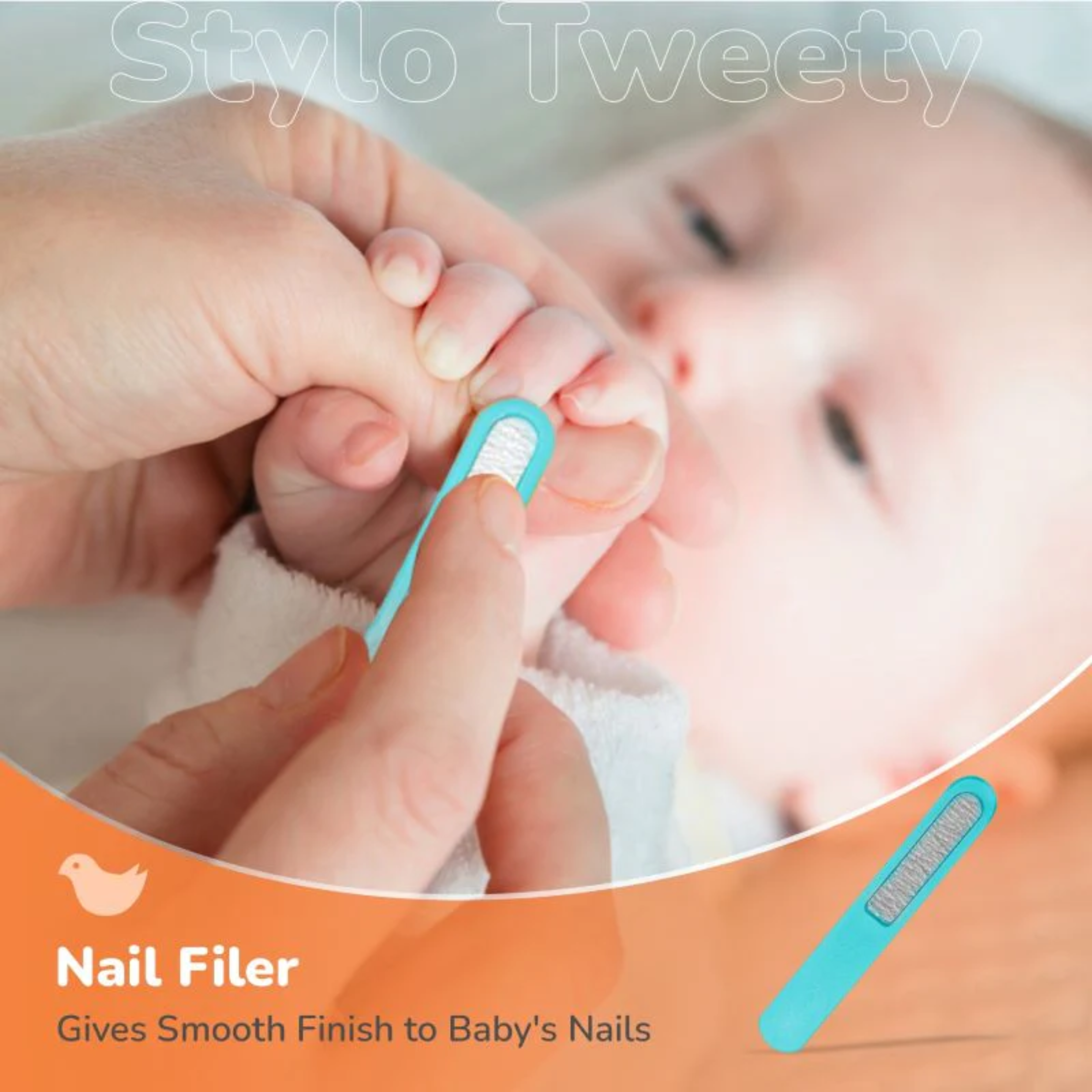 Newborn Baby Grooming Kit – Infant Care Set with Nail Cutter, Nail Filer, Scissor & Tweezer | Safe & Gentle Baby Hygiene Essentials