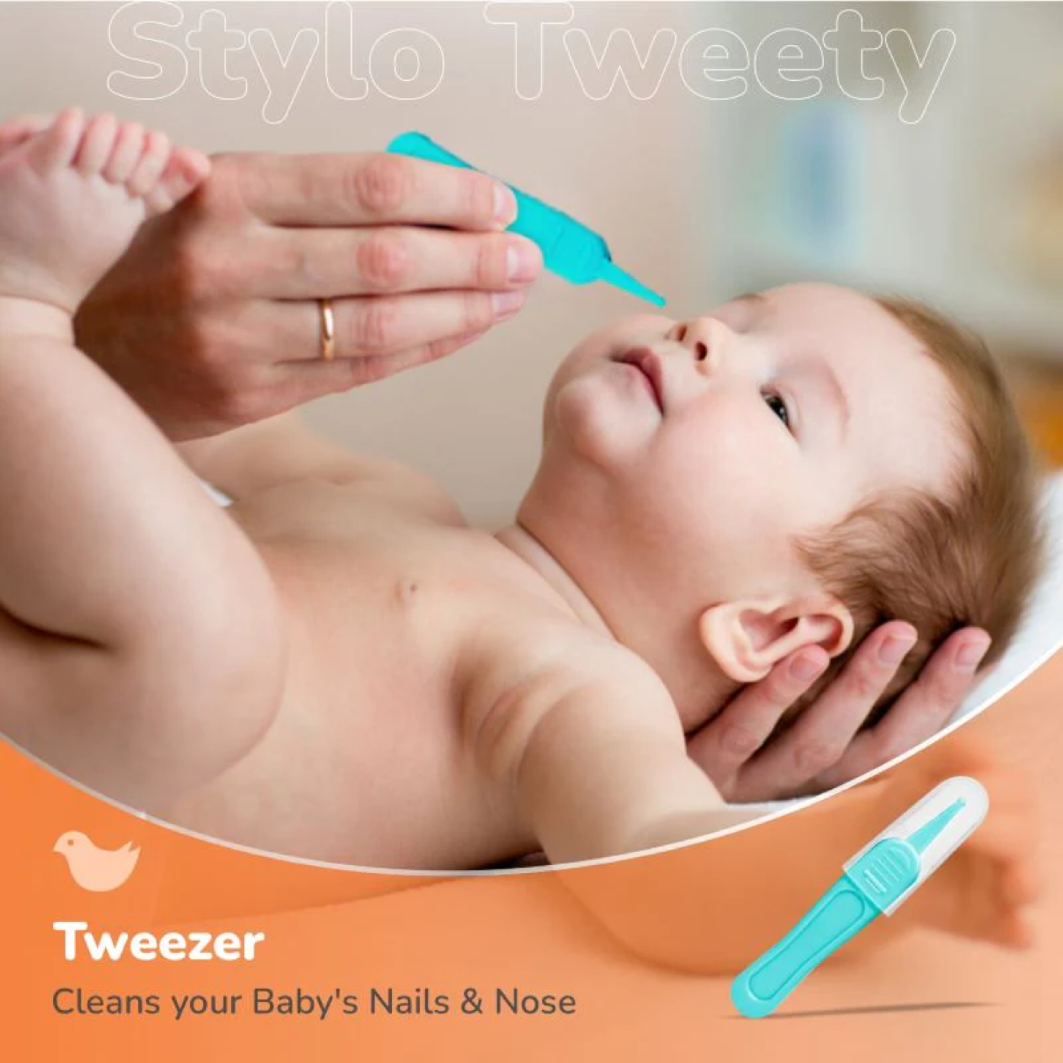 Newborn Baby Grooming Kit – Infant Care Set with Nail Cutter, Nail Filer, Scissor & Tweezer | Safe & Gentle Baby Hygiene Essentials