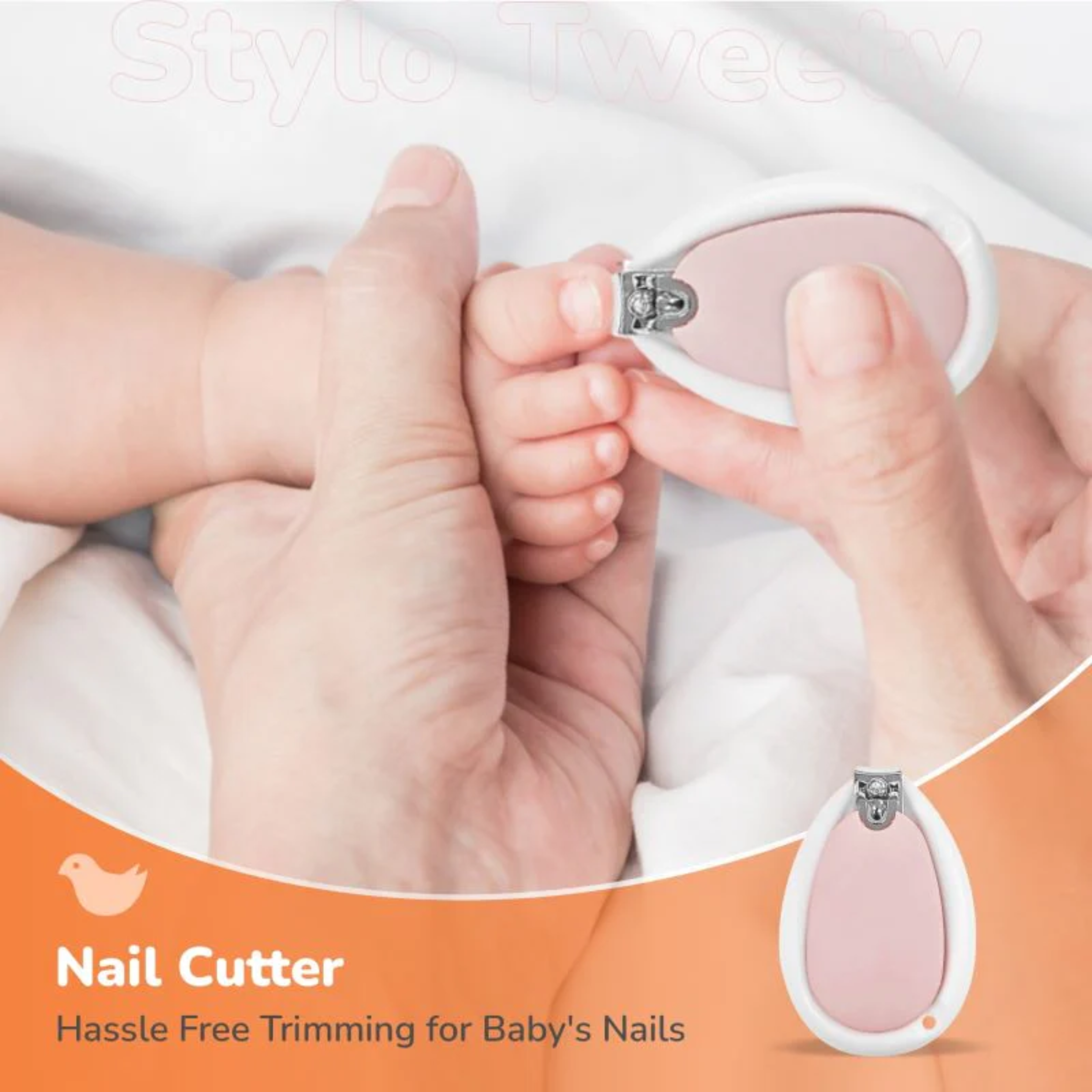 Newborn Baby Grooming Kit – Infant Care Set with Nail Cutter, Nail Filer, Scissor & Tweezer | Safe & Gentle Baby Hygiene Essentials