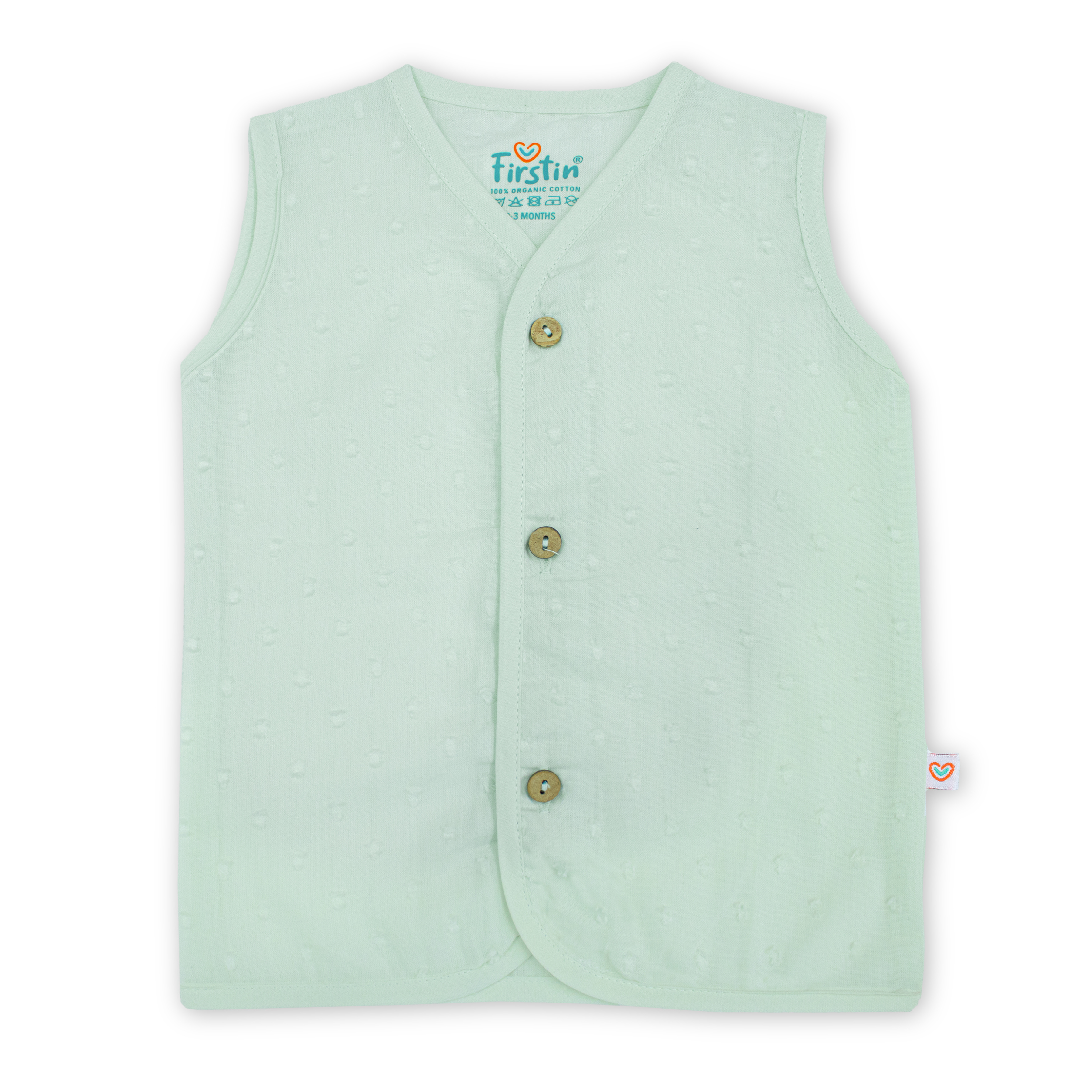 Muslin Button Type Jablas | Muslin Front Button Top For Babies