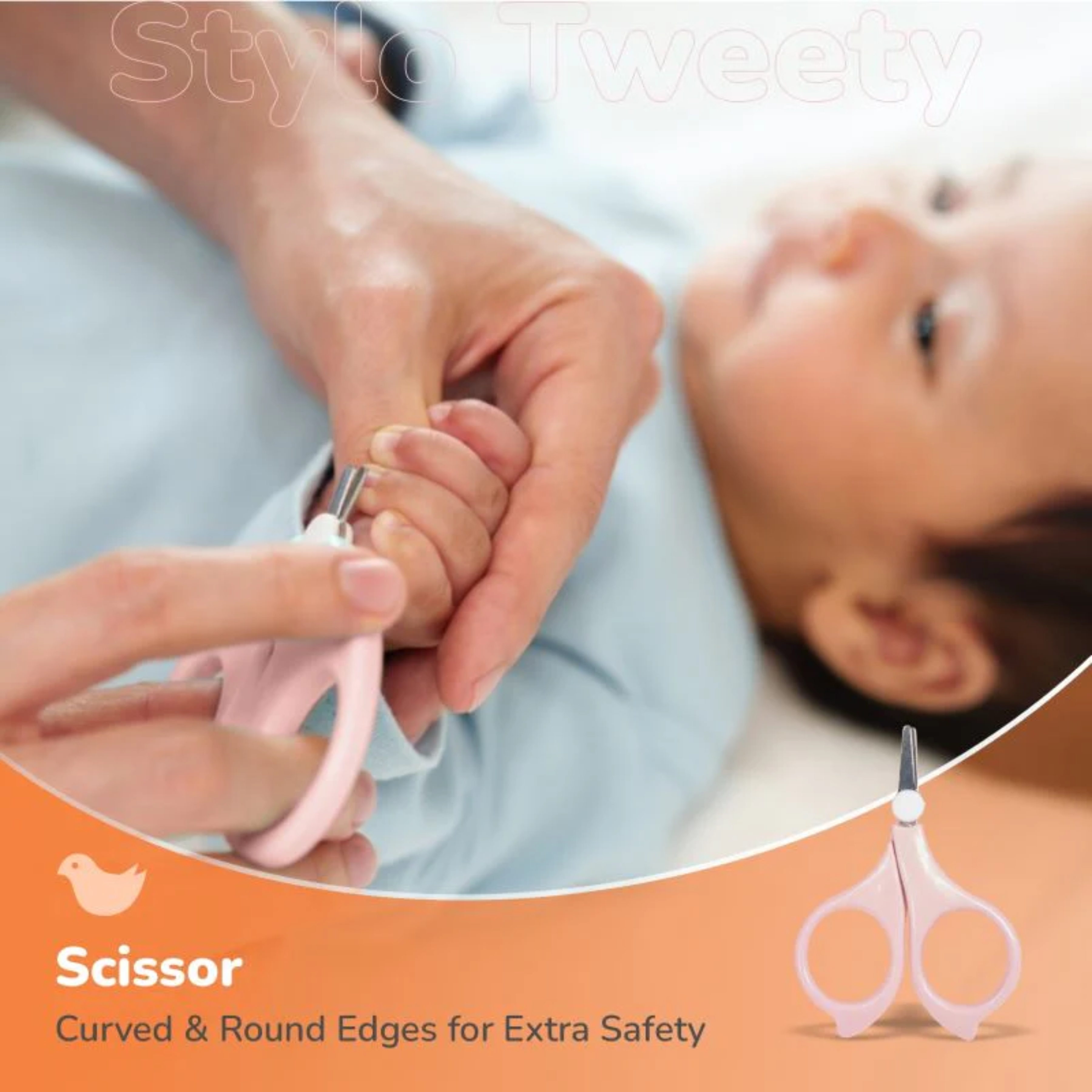 Newborn Baby Grooming Kit – Infant Care Set with Nail Cutter, Nail Filer, Scissor & Tweezer | Safe & Gentle Baby Hygiene Essentials