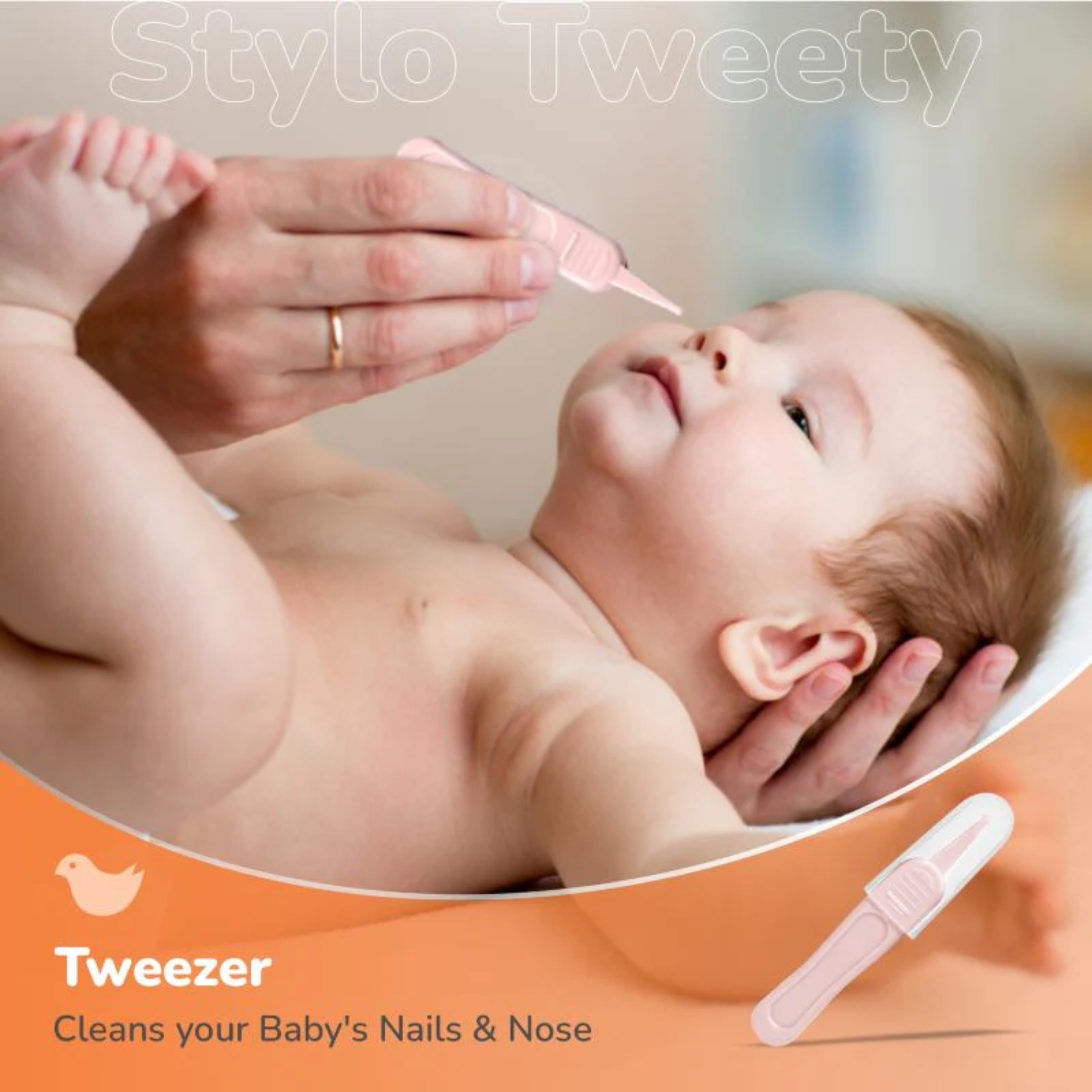 Newborn Baby Grooming Kit – Infant Care Set with Nail Cutter, Nail Filer, Scissor & Tweezer | Safe & Gentle Baby Hygiene Essentials