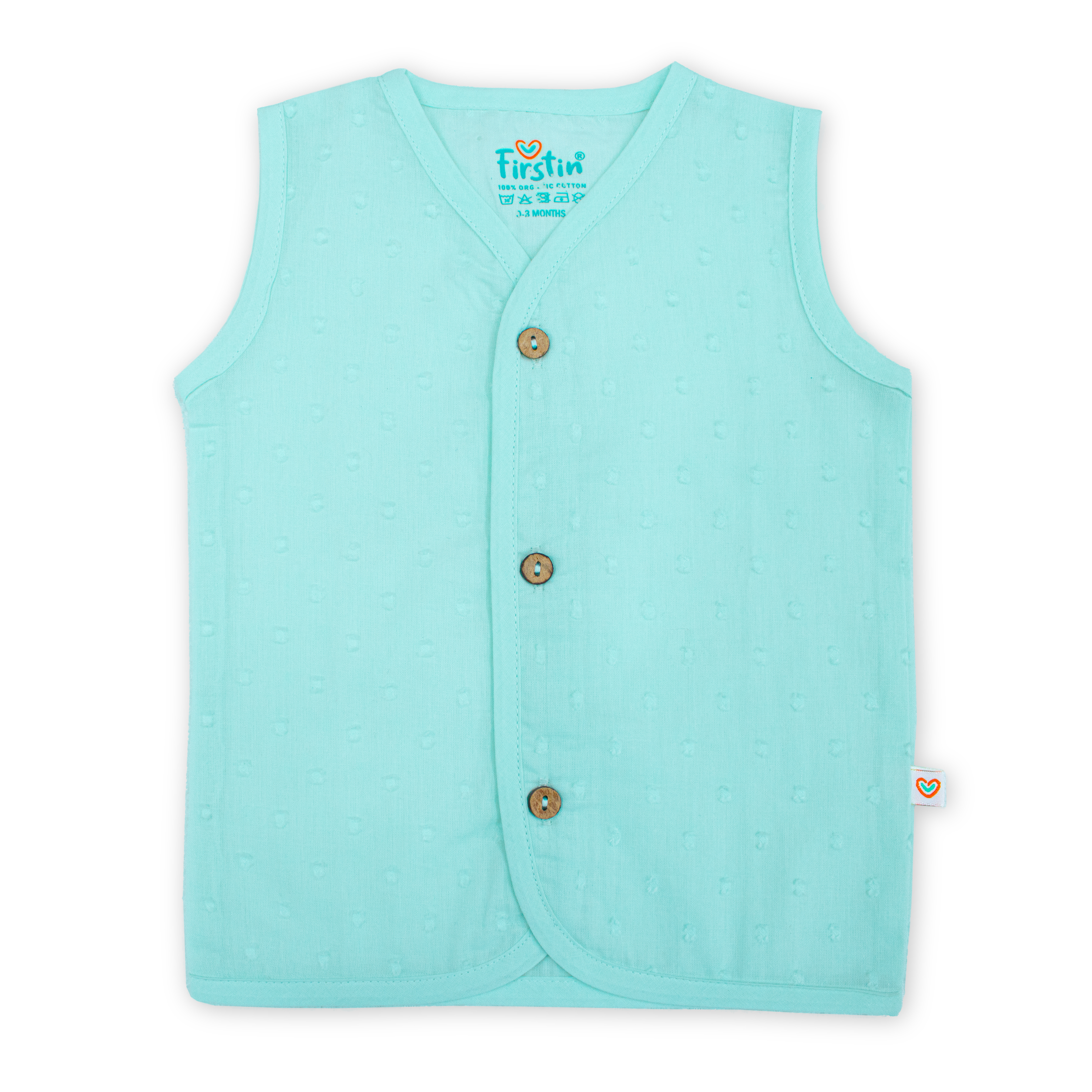 Muslin Button Type Jablas | Muslin Front Button Top For Babies