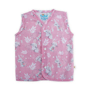 Mul Mul Cotton Front Button Baby Top|Muslin Button Type Jablas for Newborn Babies