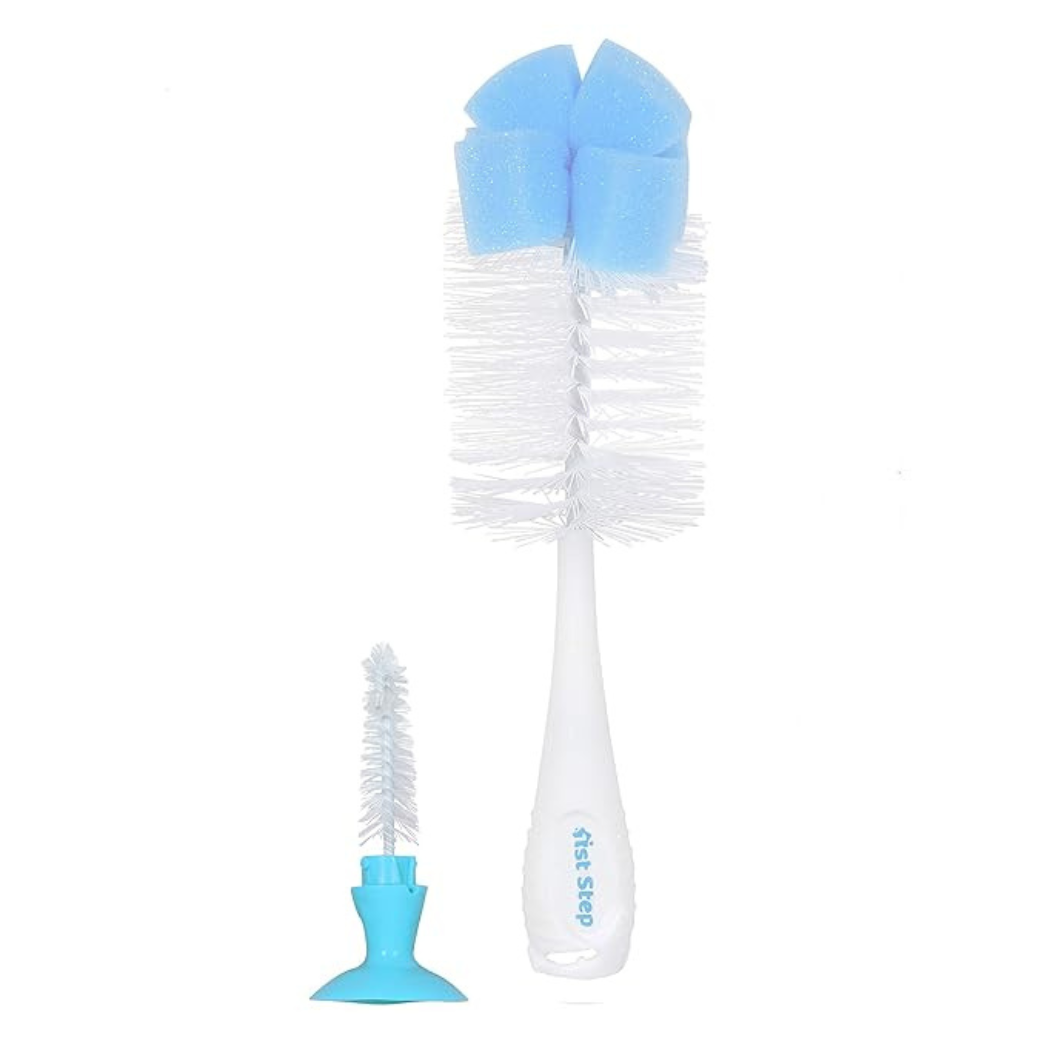 1st Step BPA Free 2 in 1 Bottle & Nipple Cleaning Brush with Suction Base | Nylon Bristles Baby Feeding Bottle Cleaner (Copy)