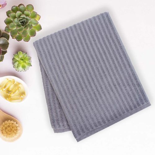 Micro Cotton LuxeLite Versatile Towel,Grey (size: 58x122 cms)