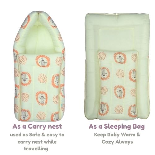 100% Organic Muslin Baby Carry Bed | Baby Muslin Carry Nest | Baby Carrier