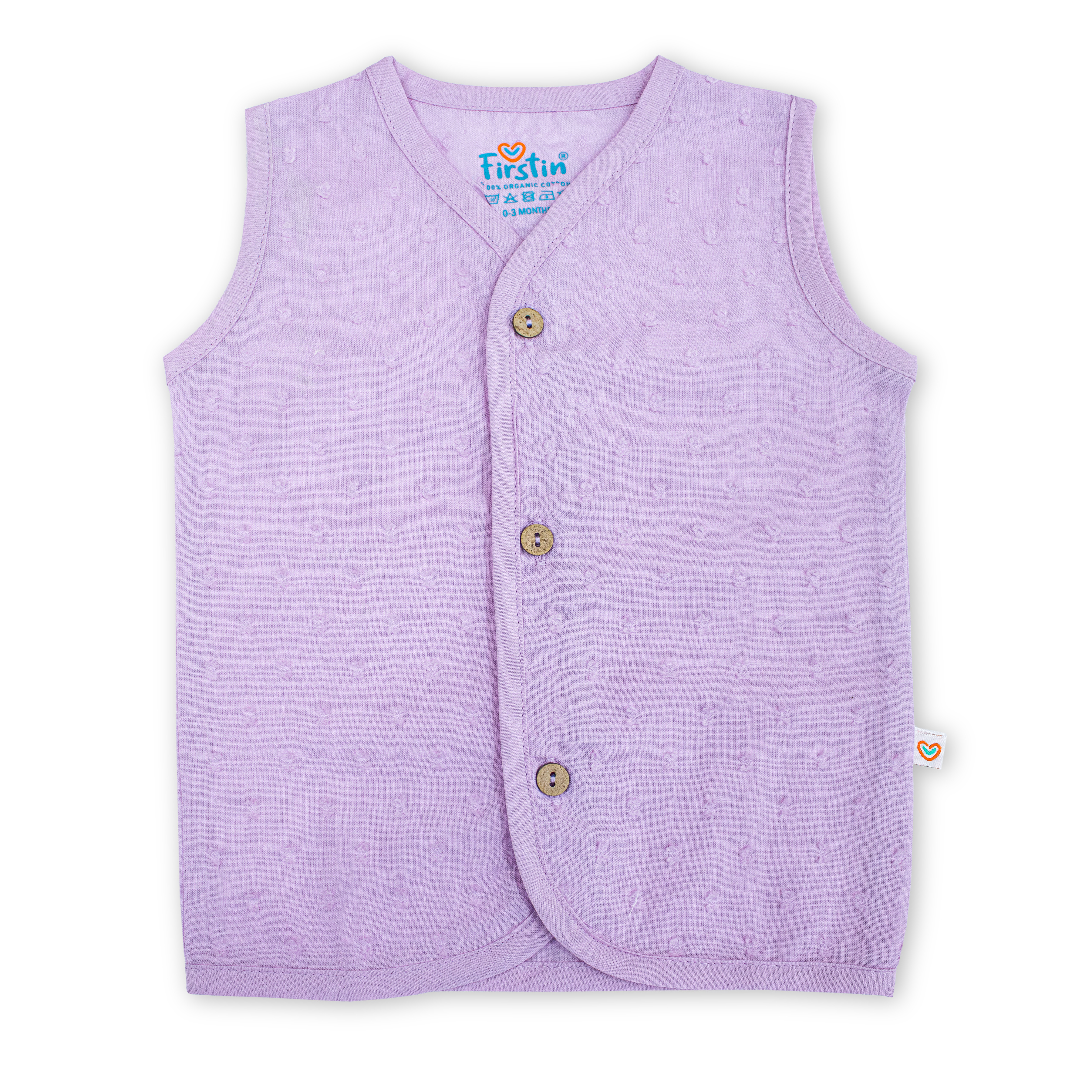 Muslin Button Type Jablas | Muslin Front Button Top For Babies