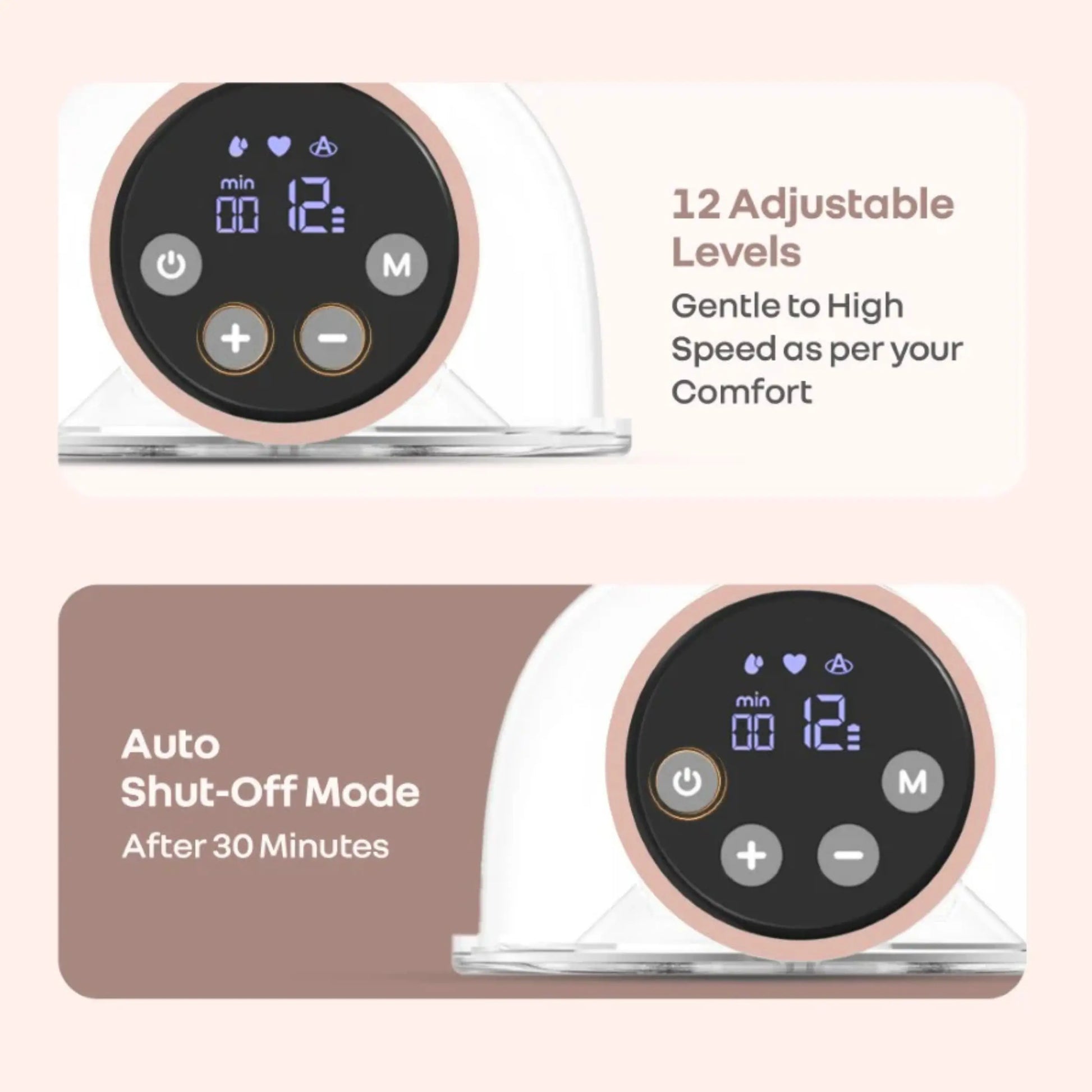 R for Rabbit Lactella Flexi electric Breast Pump single | 3 Modes & 12 Levels | 30 minutes Auto cut mode - Hands-Free & Rechargeable with 180ml Milk Container R for Rabbit
