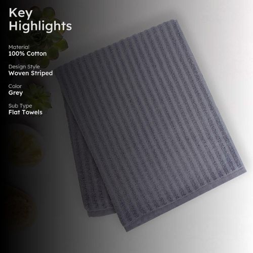Micro Cotton LuxeLite Versatile Towel,Grey (size: 58x122 cms)
