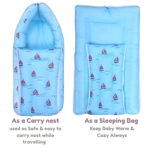 100% Organic Muslin Baby Carry Bed | Baby Muslin Carry Nest | Baby Carrier