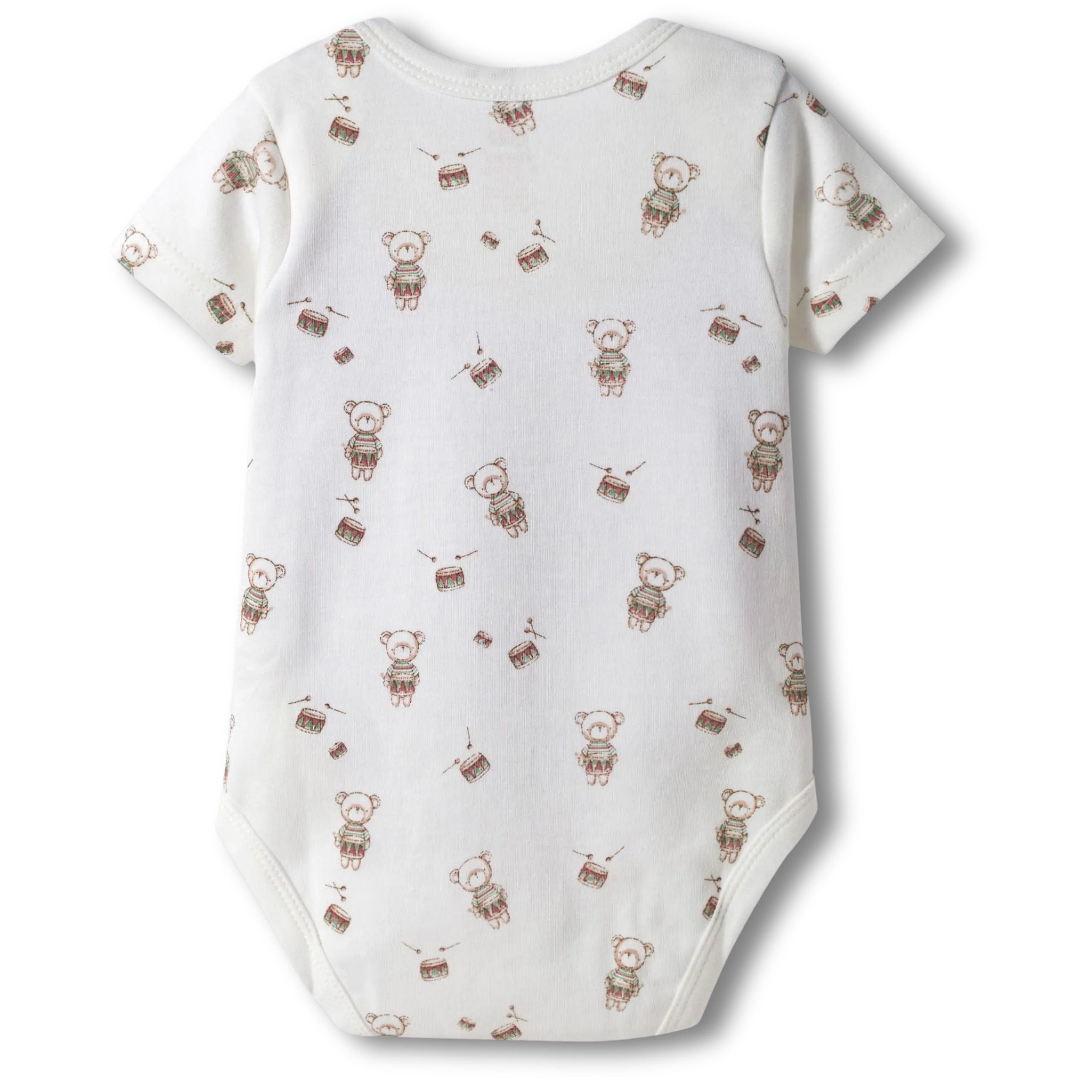 I Bears Interlock Knit Half Sleeves Onesies for Baby | Soft Cotton Baby Bodysuit for Newborns & Infants | Comfortable Daily Wear