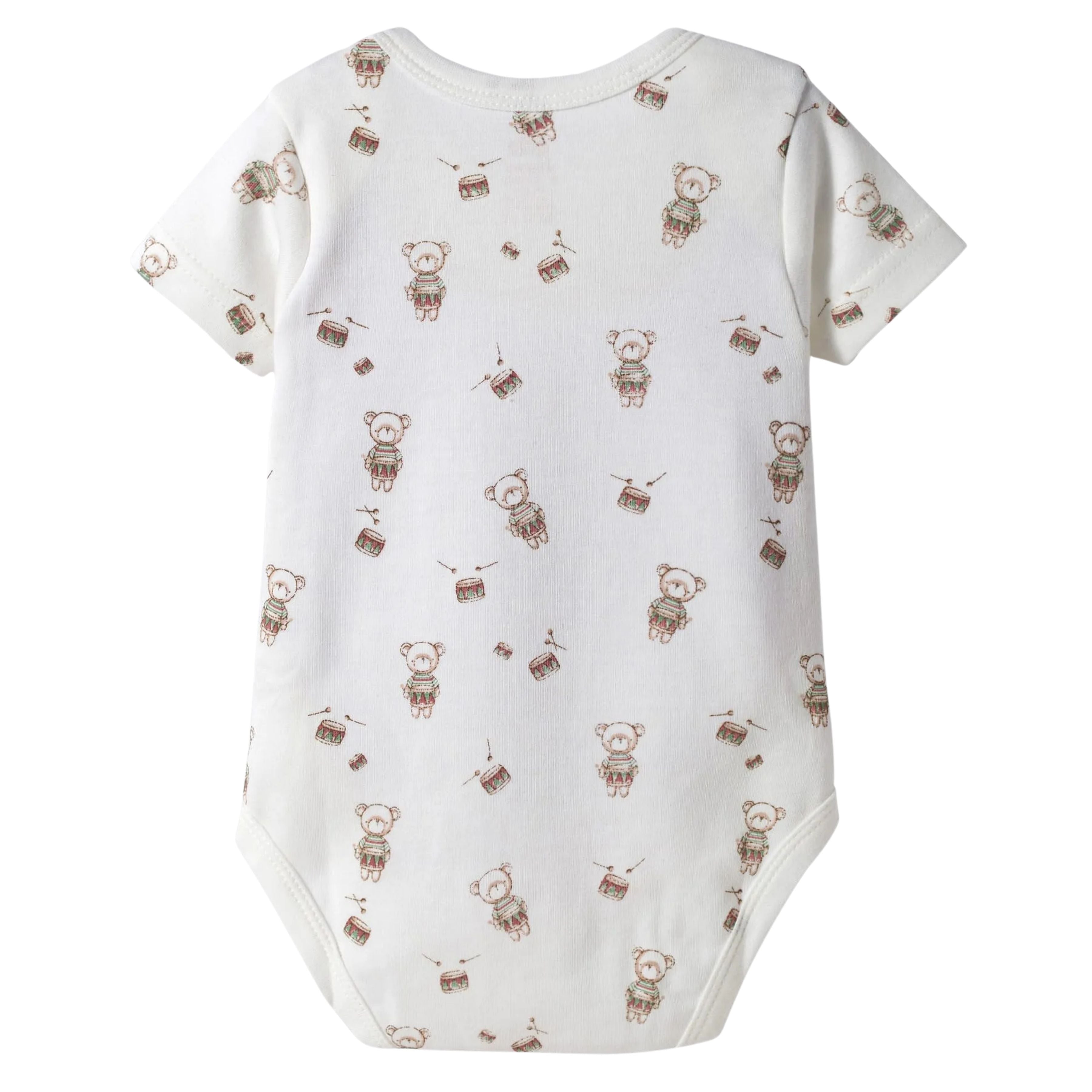I Bears Interlock Knit Half Sleeves Onesies Combo Pack of 3 | Soft Cotton Baby Bodysuit for Newborns & Infants | Comfortable Daily Wear