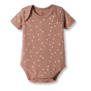 I Bears Interlock Knit Half Sleeves Onesies for Baby | Soft Cotton Baby Bodysuit for Newborns & Infants | Comfortable Daily Wear