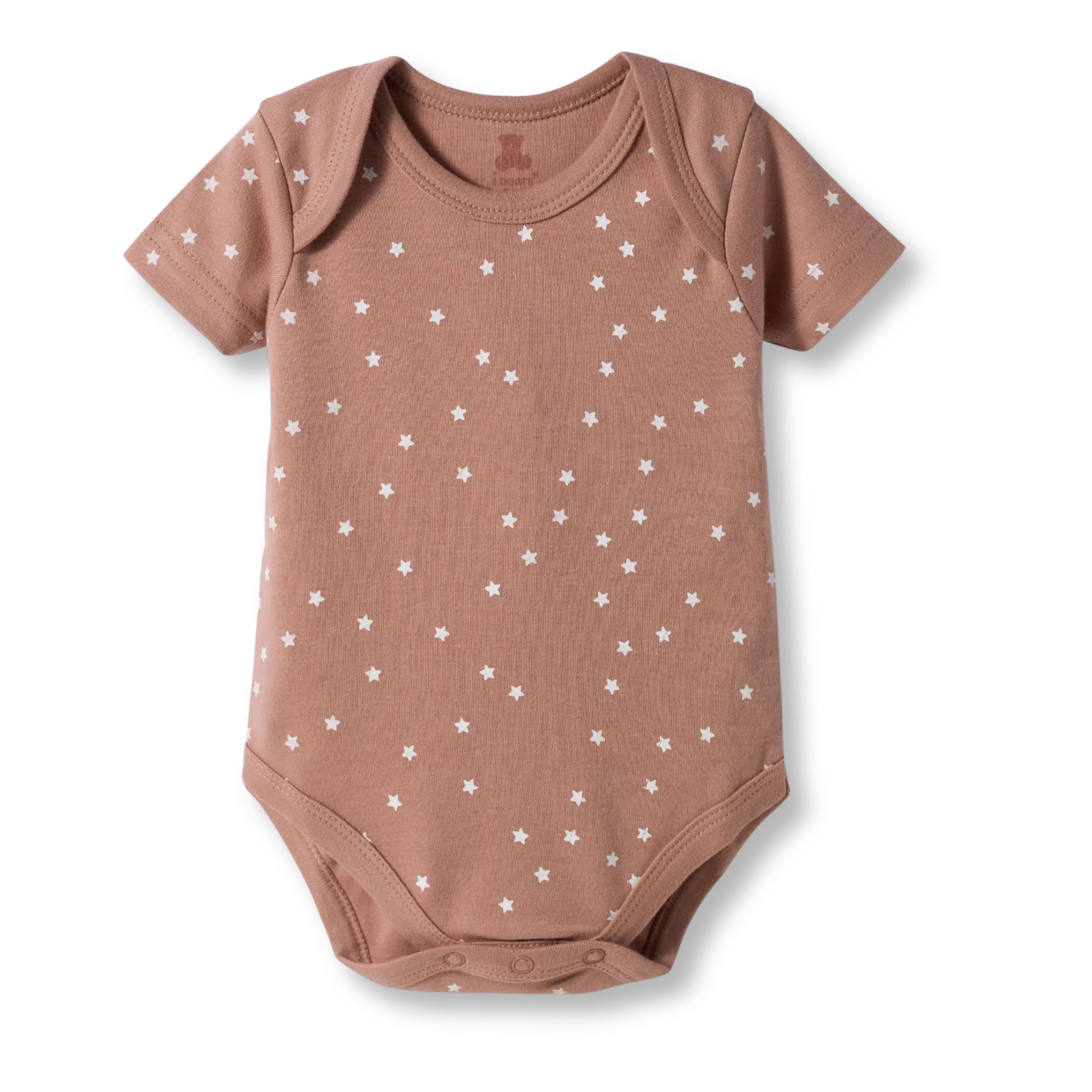 I Bears Interlock Knit Half Sleeves Onesies for Baby | Soft Cotton Baby Bodysuit for Newborns & Infants | Comfortable Daily Wear