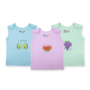 Shoulder Button Baby Jabla | 100% Organic Cotton Newborn Tops | Soft & Breathable Infant Baby Wear Set (Combo of 3)