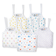 Muslin Knot Type Baby Jabla | Soft Cotton Muslin Knot Top for Newborns & Infants(0–3 Months)  | Breathable Baby Wear Set (Combo of 5 )